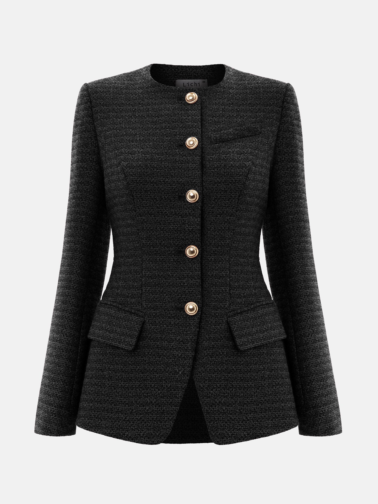 Long tweed blazer on sale