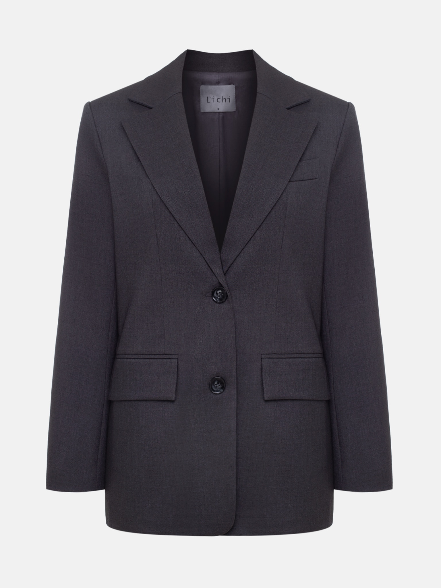 Жакет прямого кроя из костюмной ткани