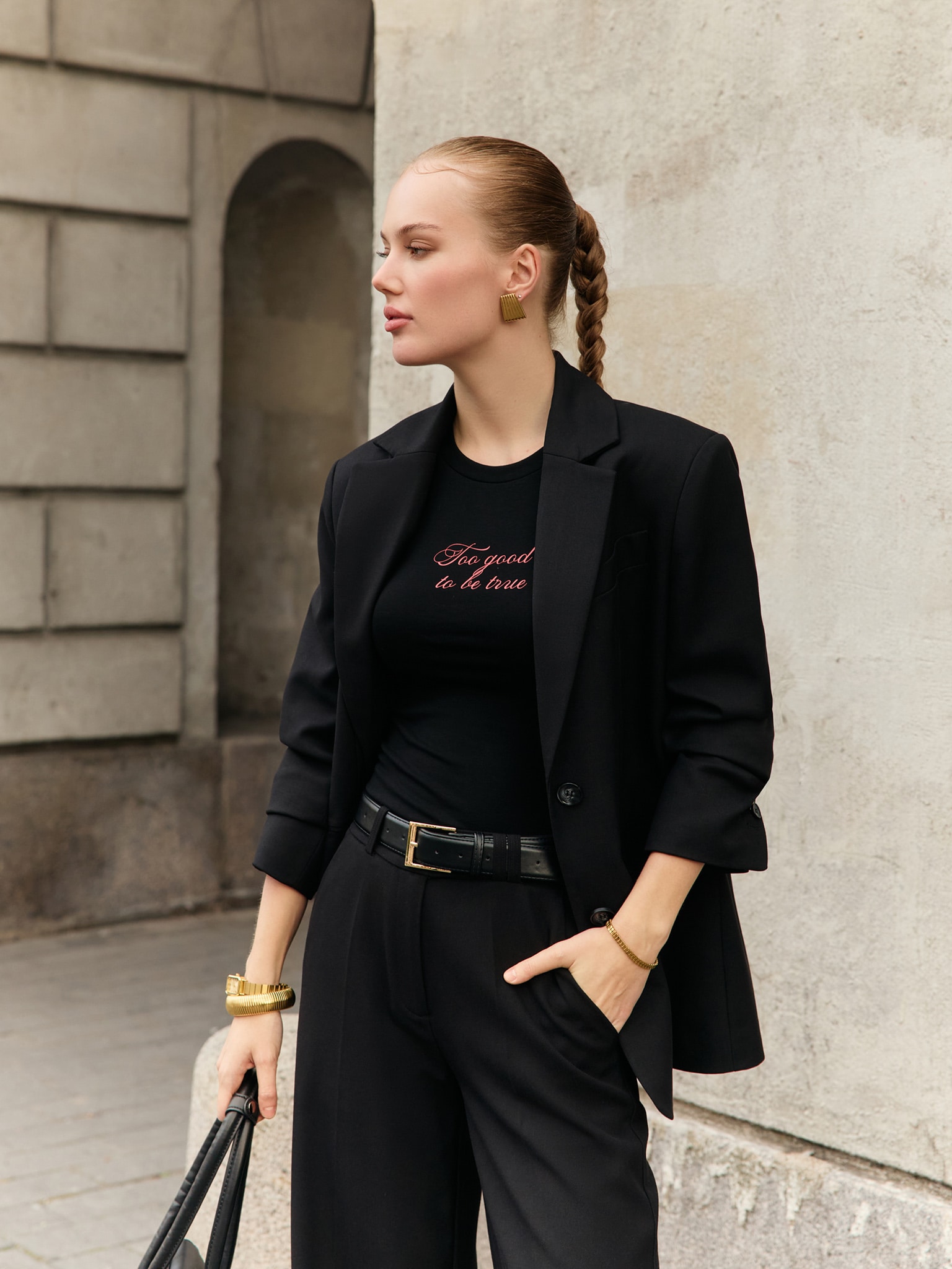 Жакет прямого кроя из костюмной ткани