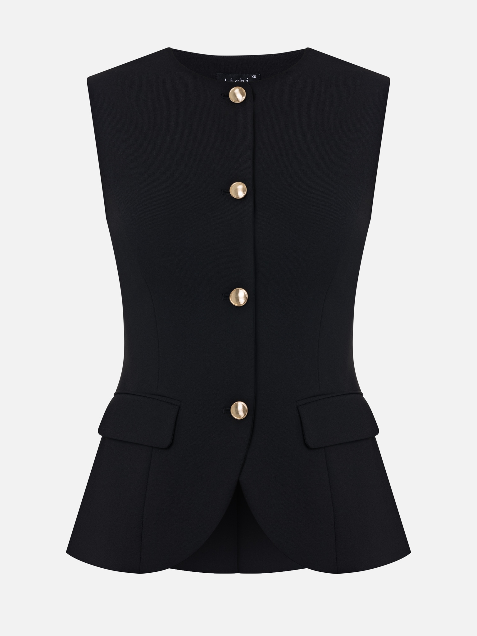 Fitted suiting waistcoat