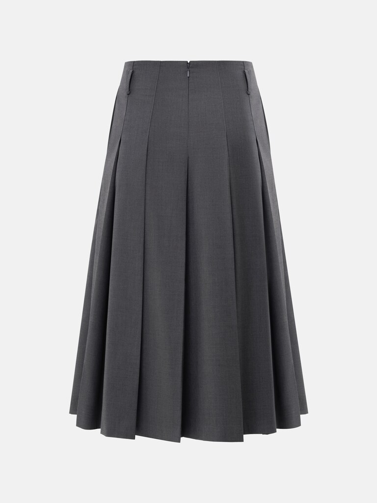 Юбка миди в складку из костюмной ткани :: LICHI - Online fashion store