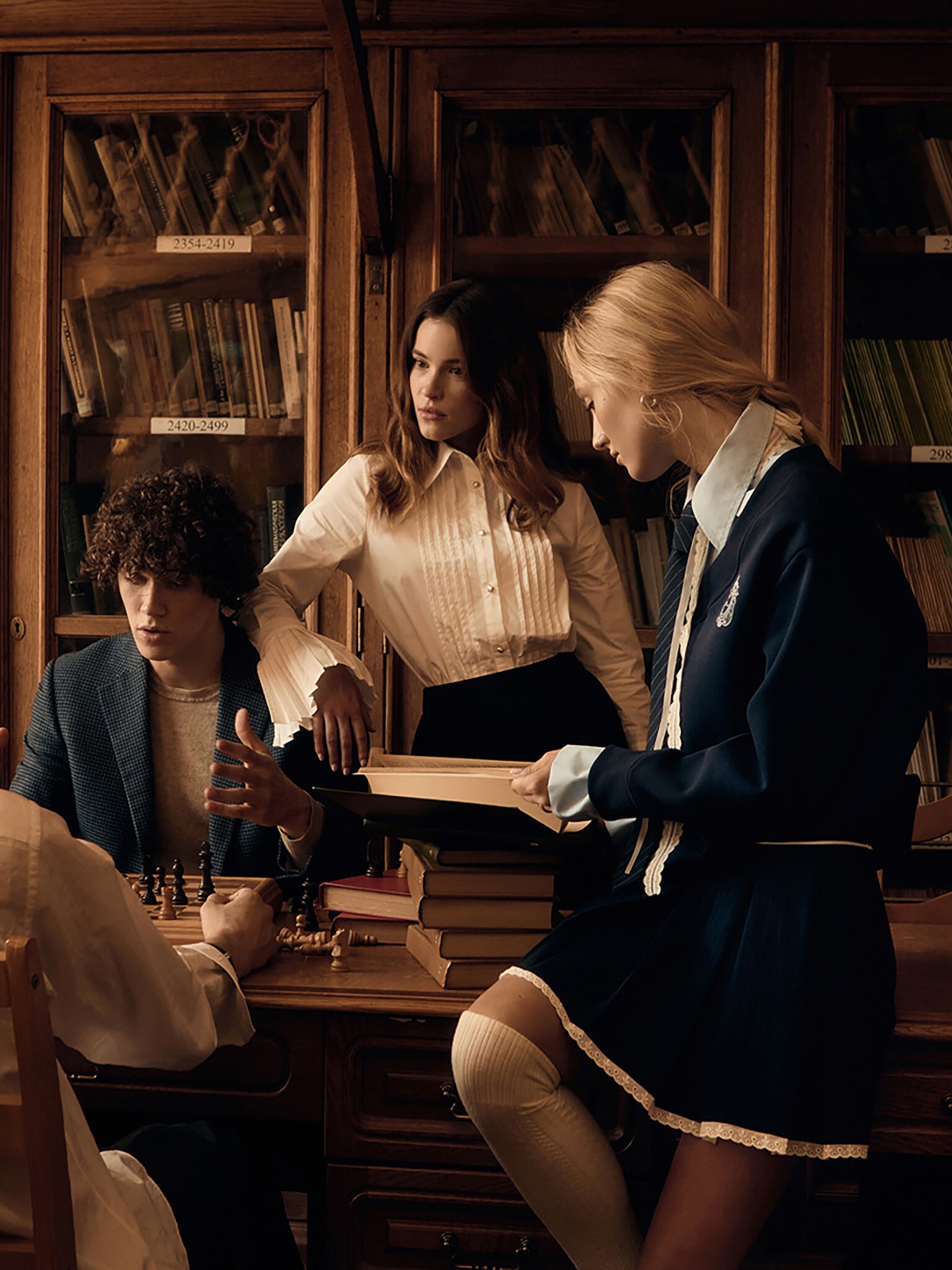 Mini striped skirt with openwork braid on the edge