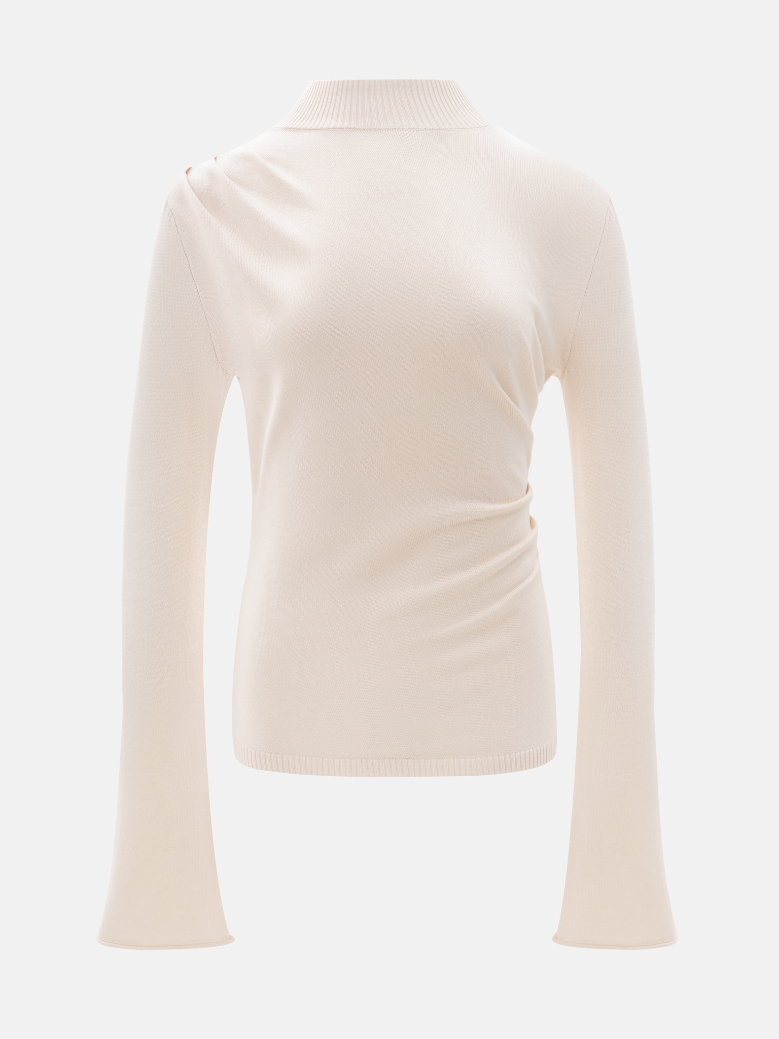 Knitted jumper with draperies