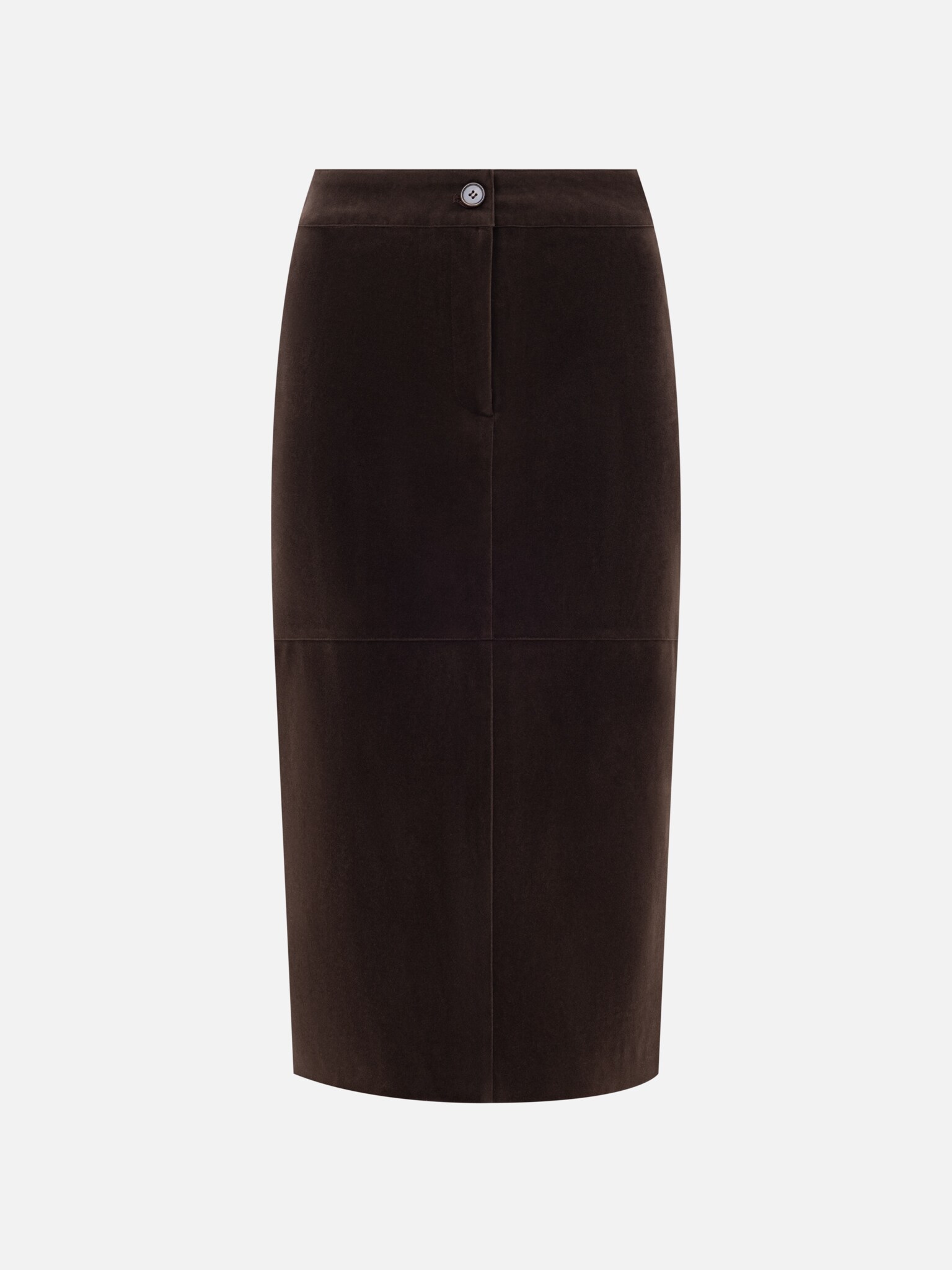 Eco-suede straight midi skirt :: LICHI - Online fashion store