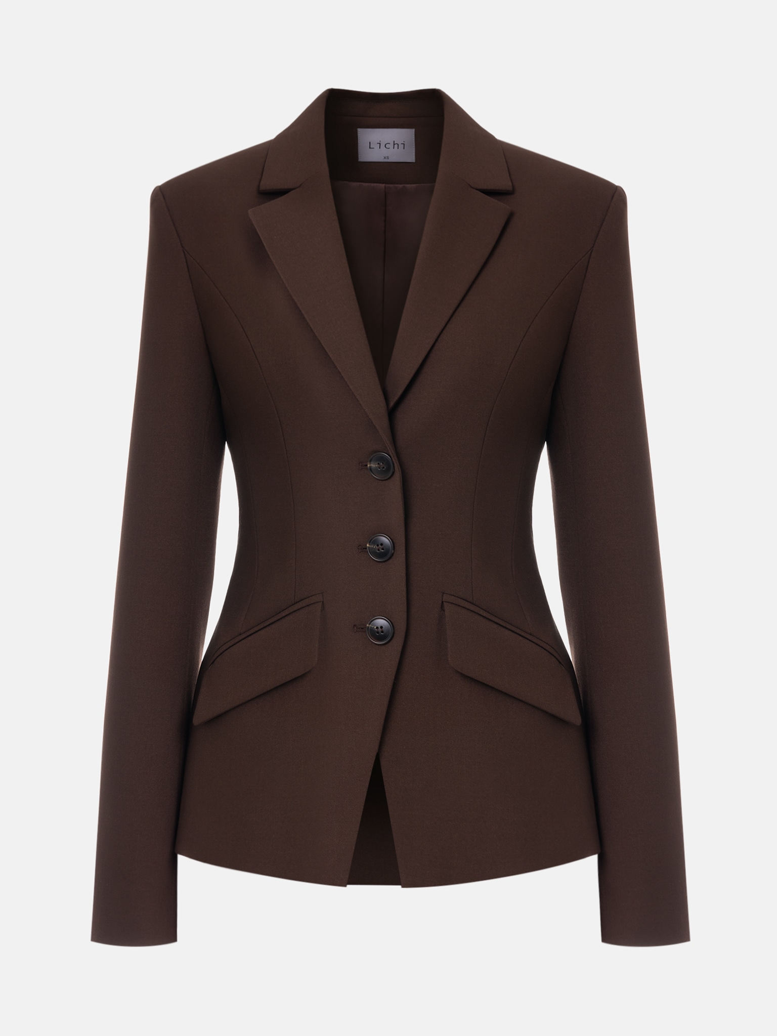 Single-breasted jacket with fitted silhouette