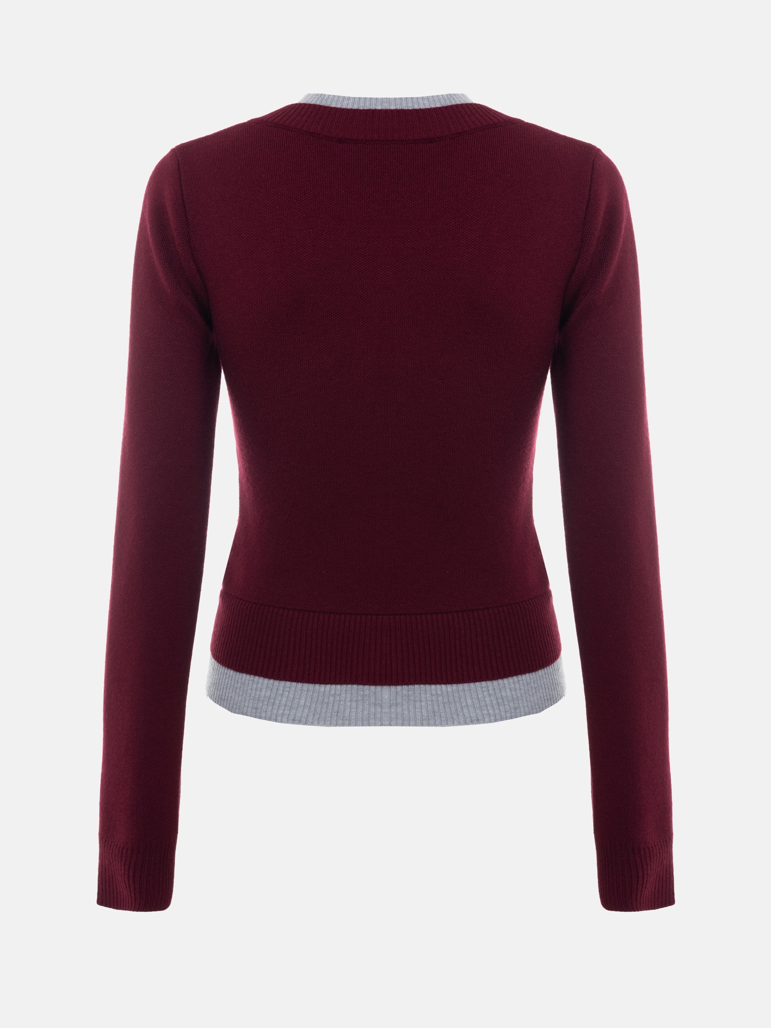 Трикотажный джемпер с контрастными деталями