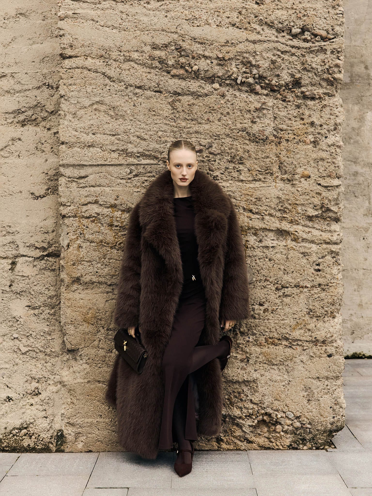 Maxi length eco-coat