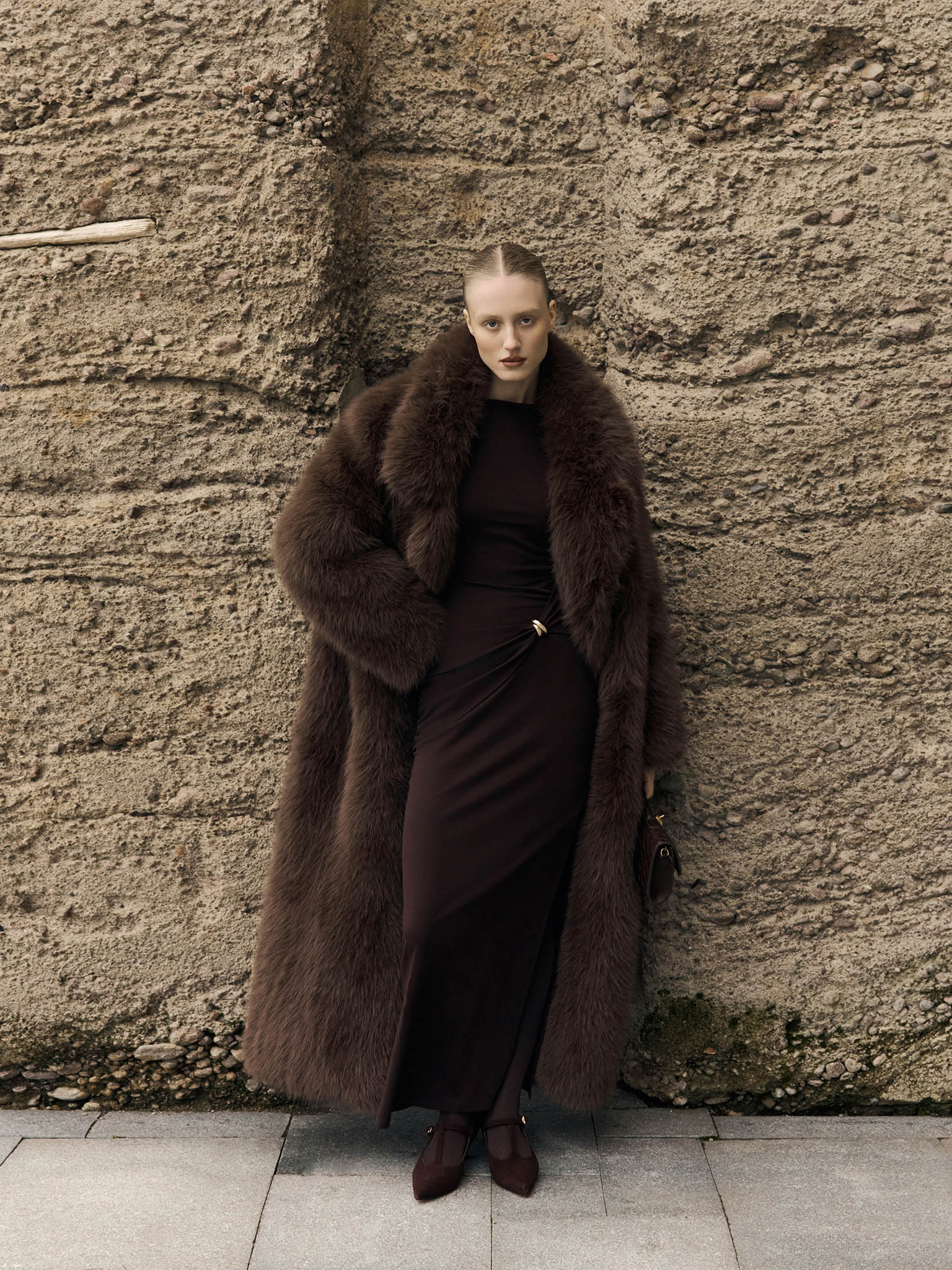 Maxi length eco-coat