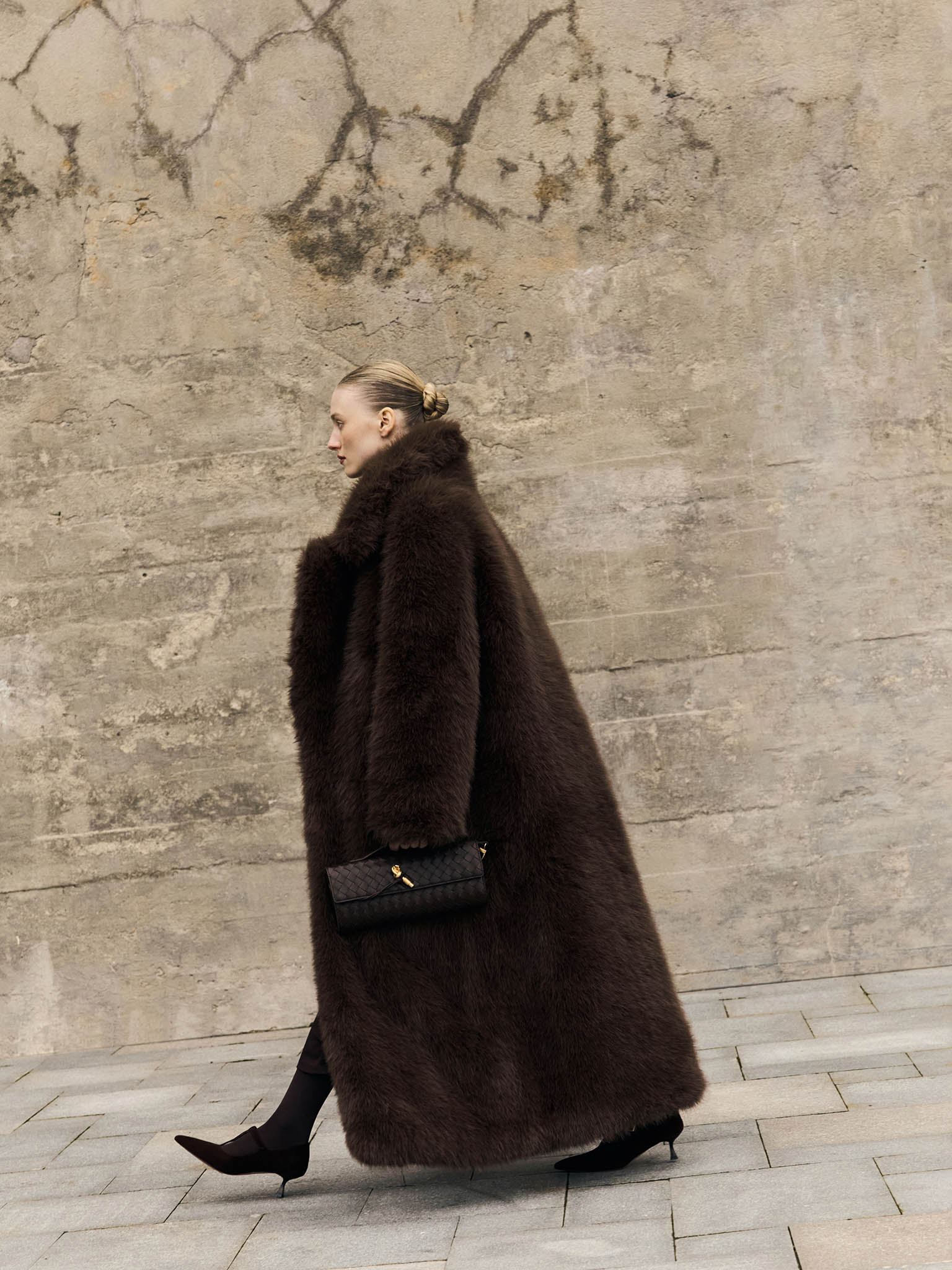 Maxi length eco-coat