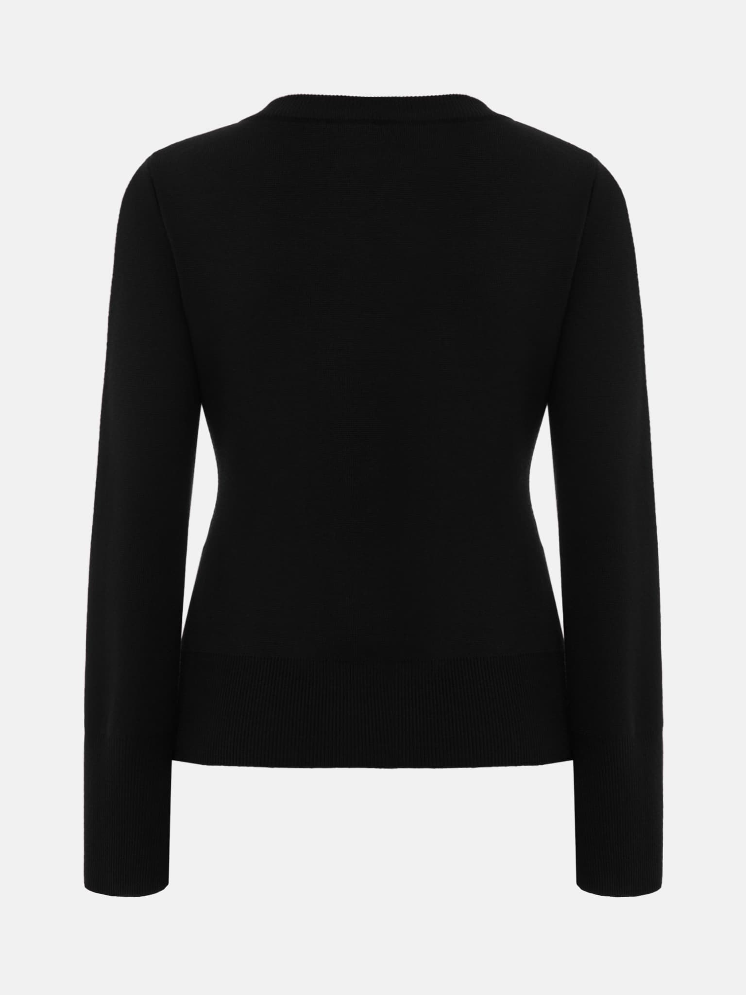 Long cardigan with large buttons