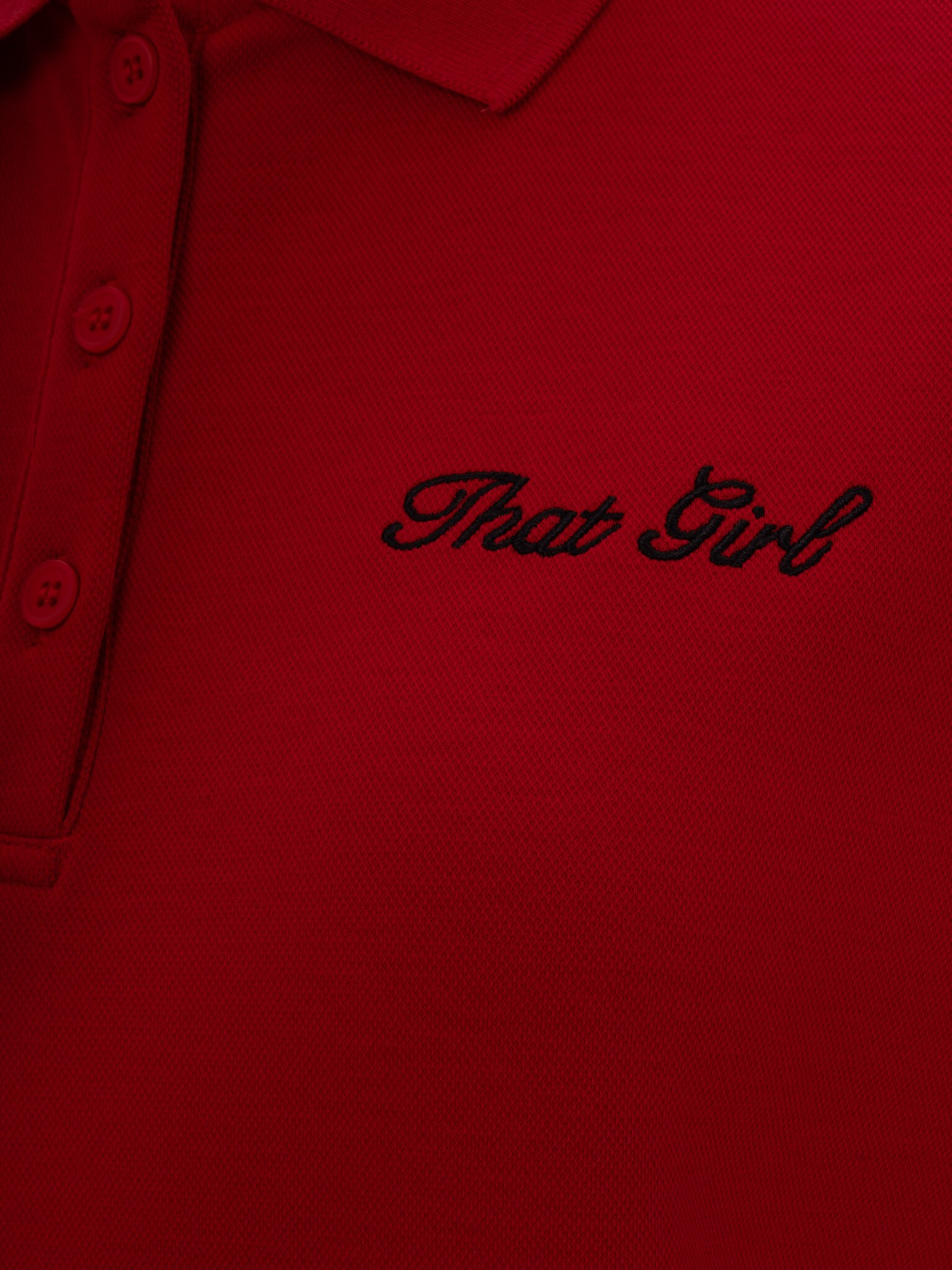 Poloshirt aus Jersey mit Stickerei