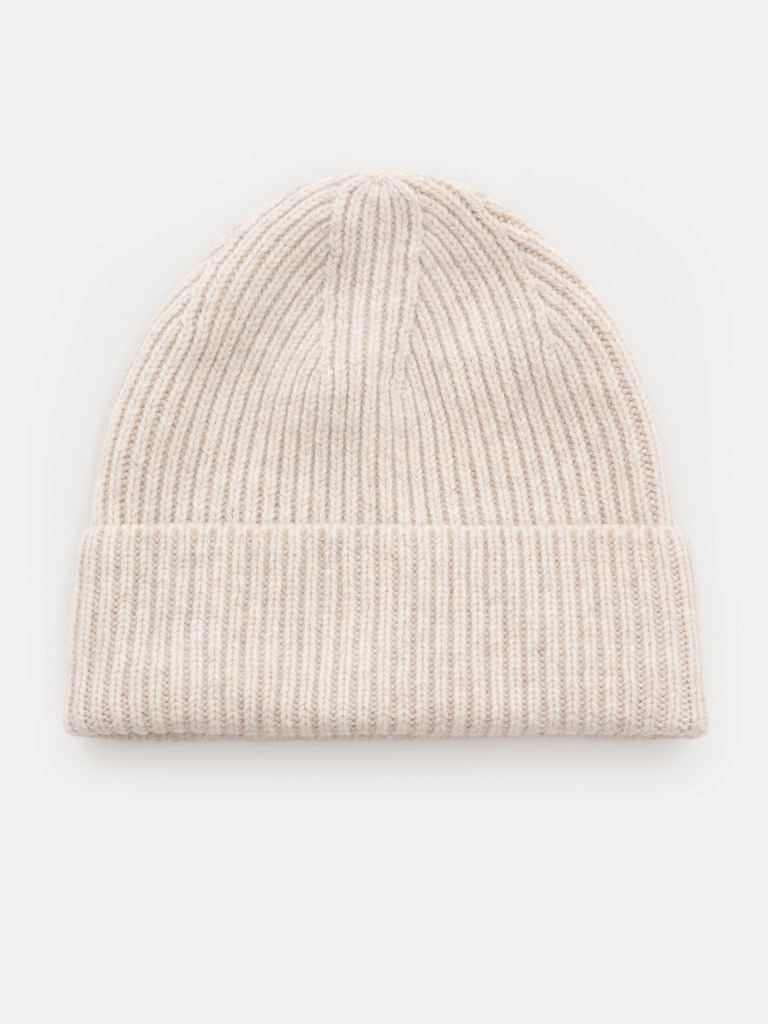 Woollen ribbed beanie