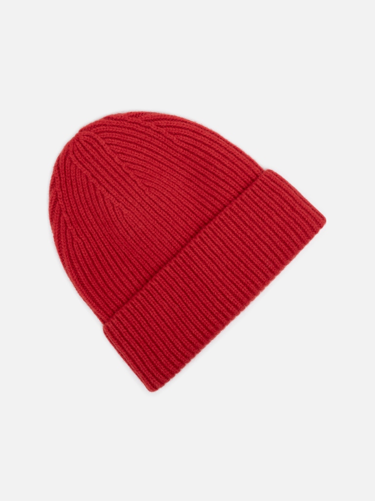 Gerippte Mütze aus Wolle