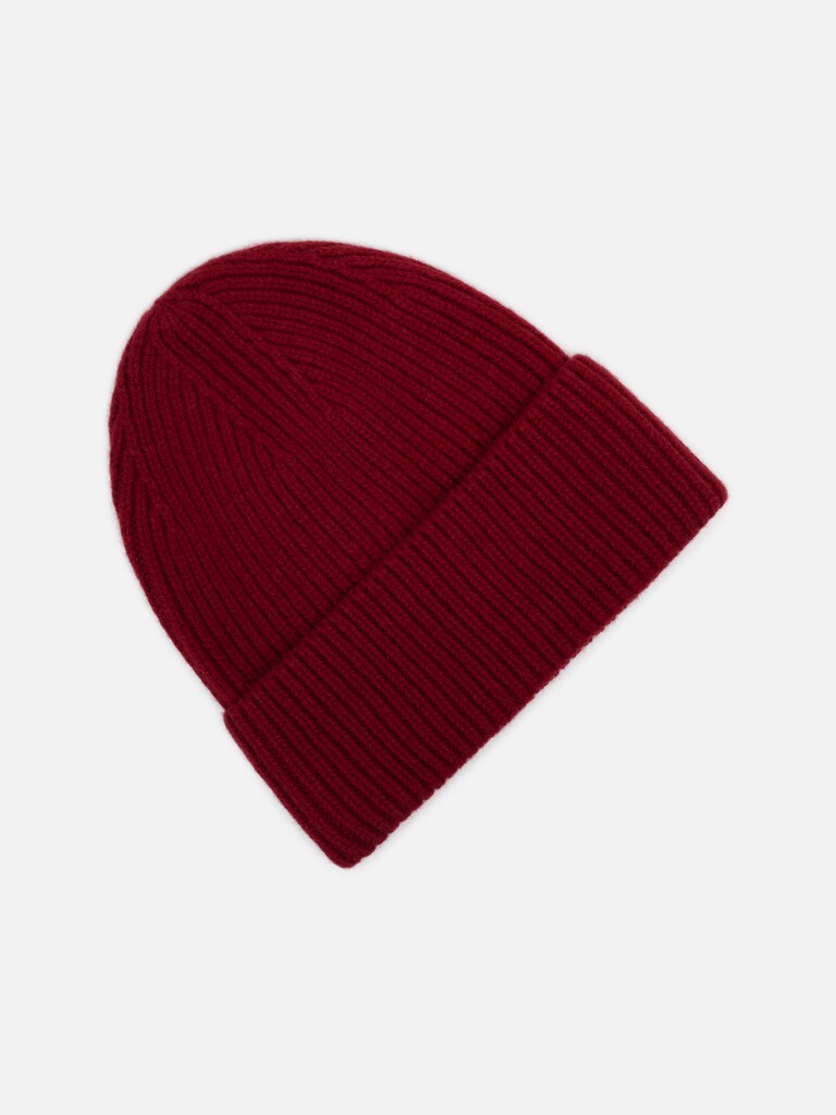 Gerippte Mütze aus Wolle