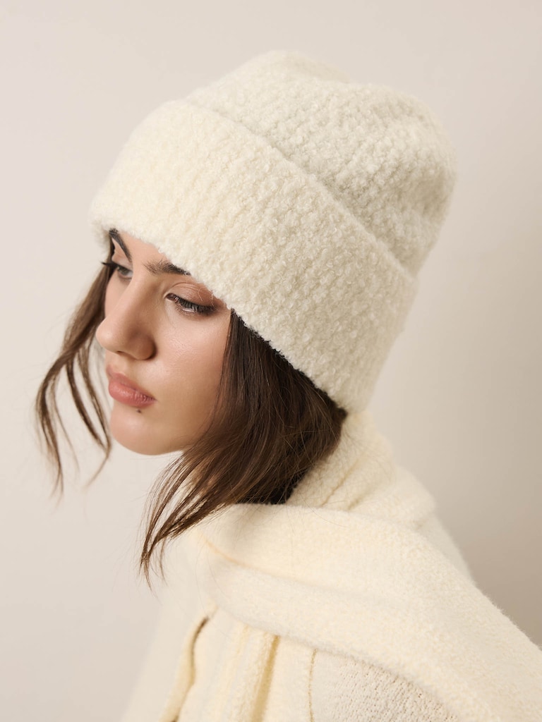 Beanie aus weichem Garn