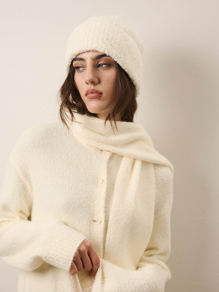 Beanie aus weichem Garn