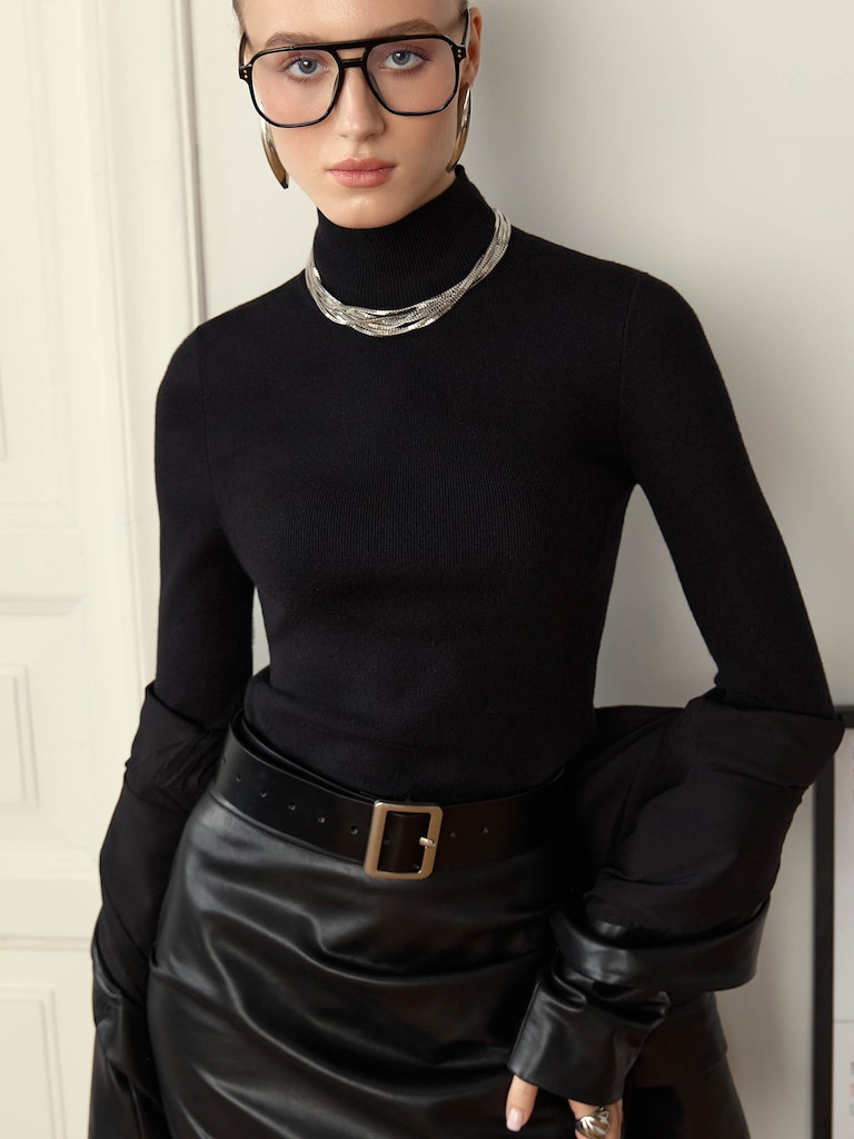 Трикотажная водолазка