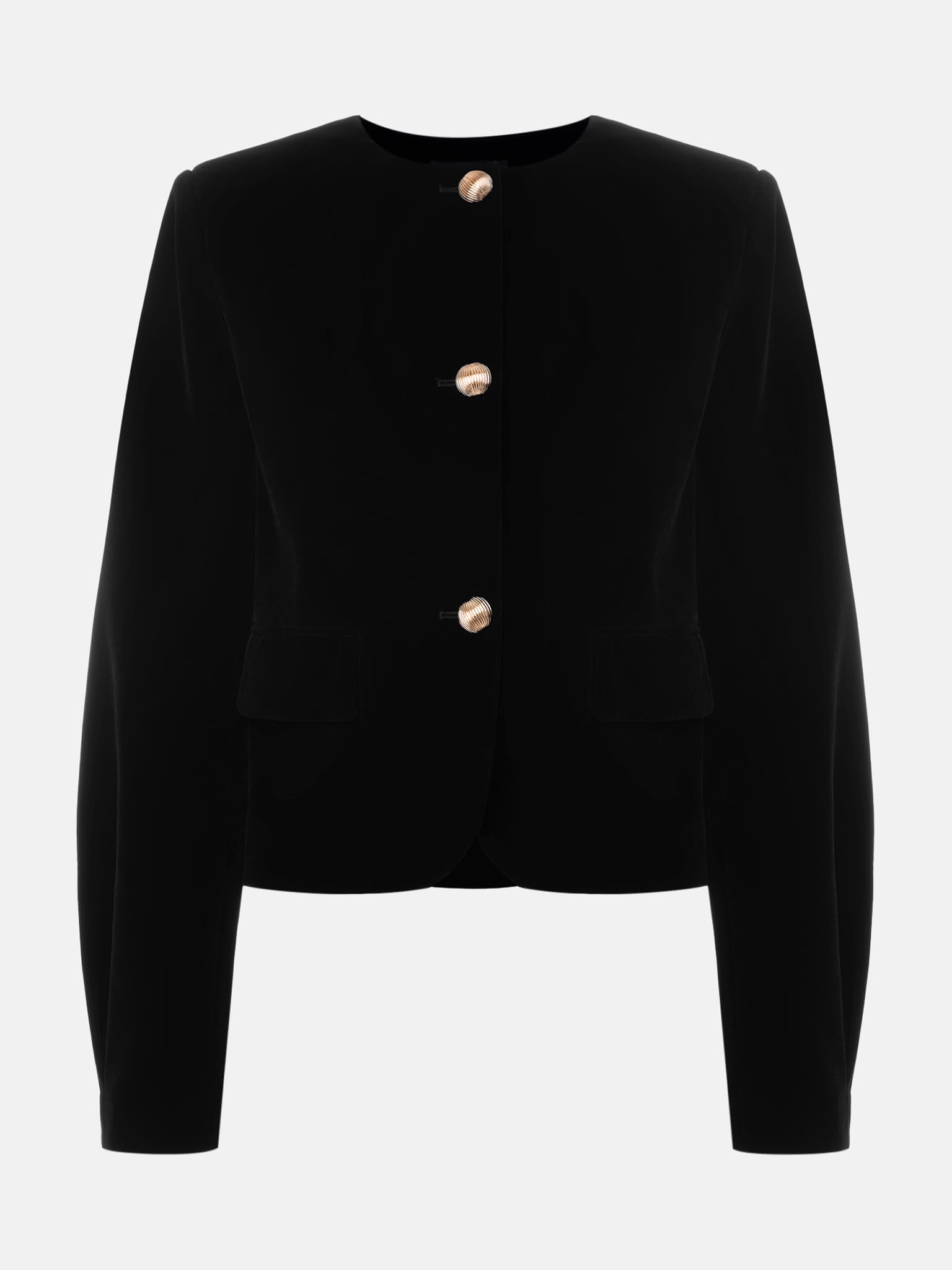 Жакет из ткани с бархатистой фактурой