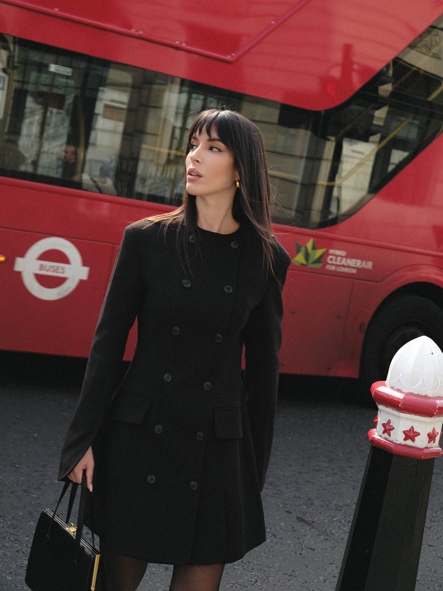 Fitted mini blazer dress