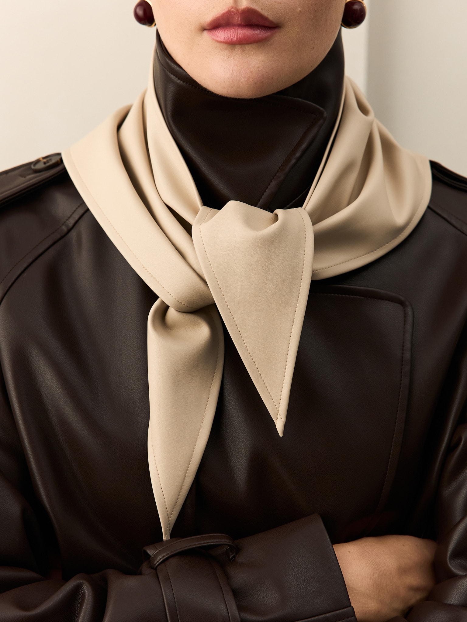 Eco-leather headscarf