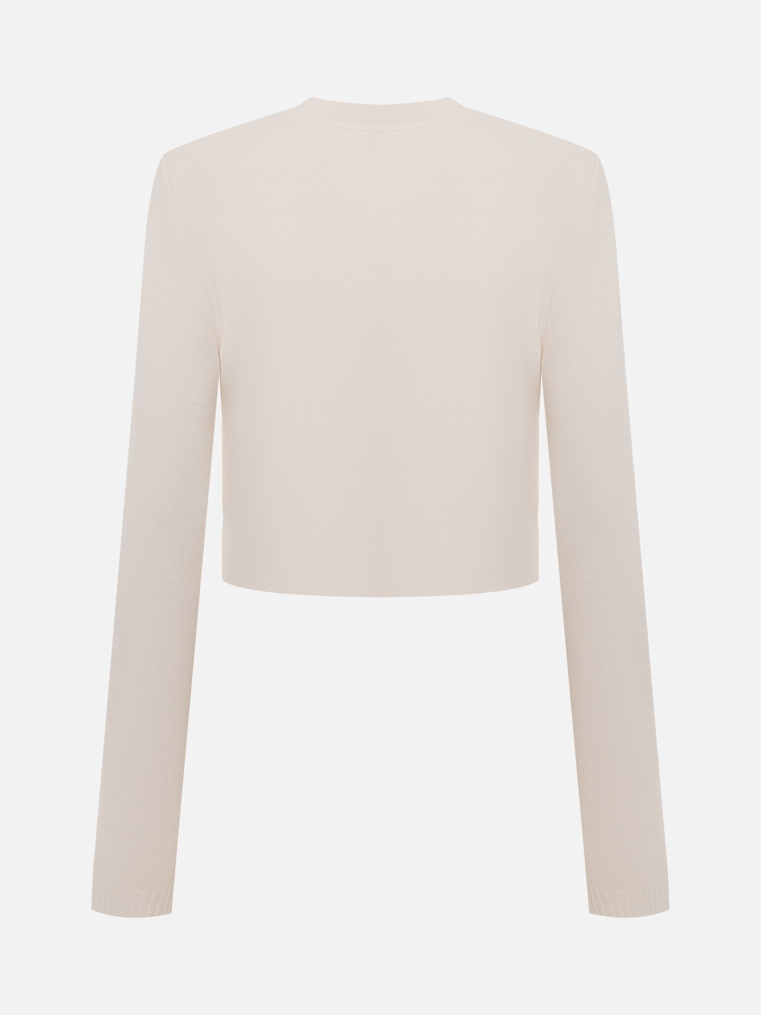 Cropped cardigan with high collar