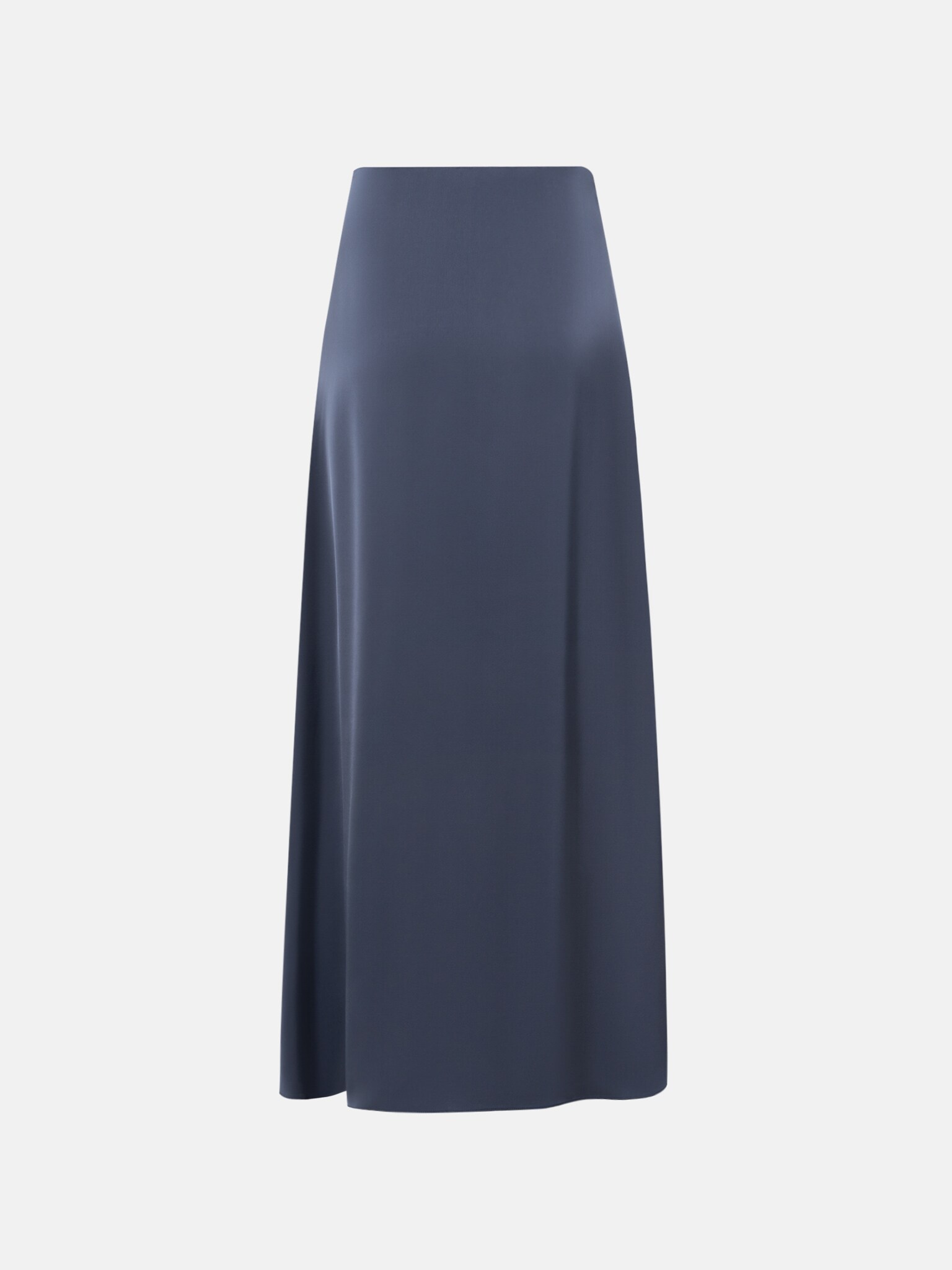 Flared maxi skirt in smooth fabric
