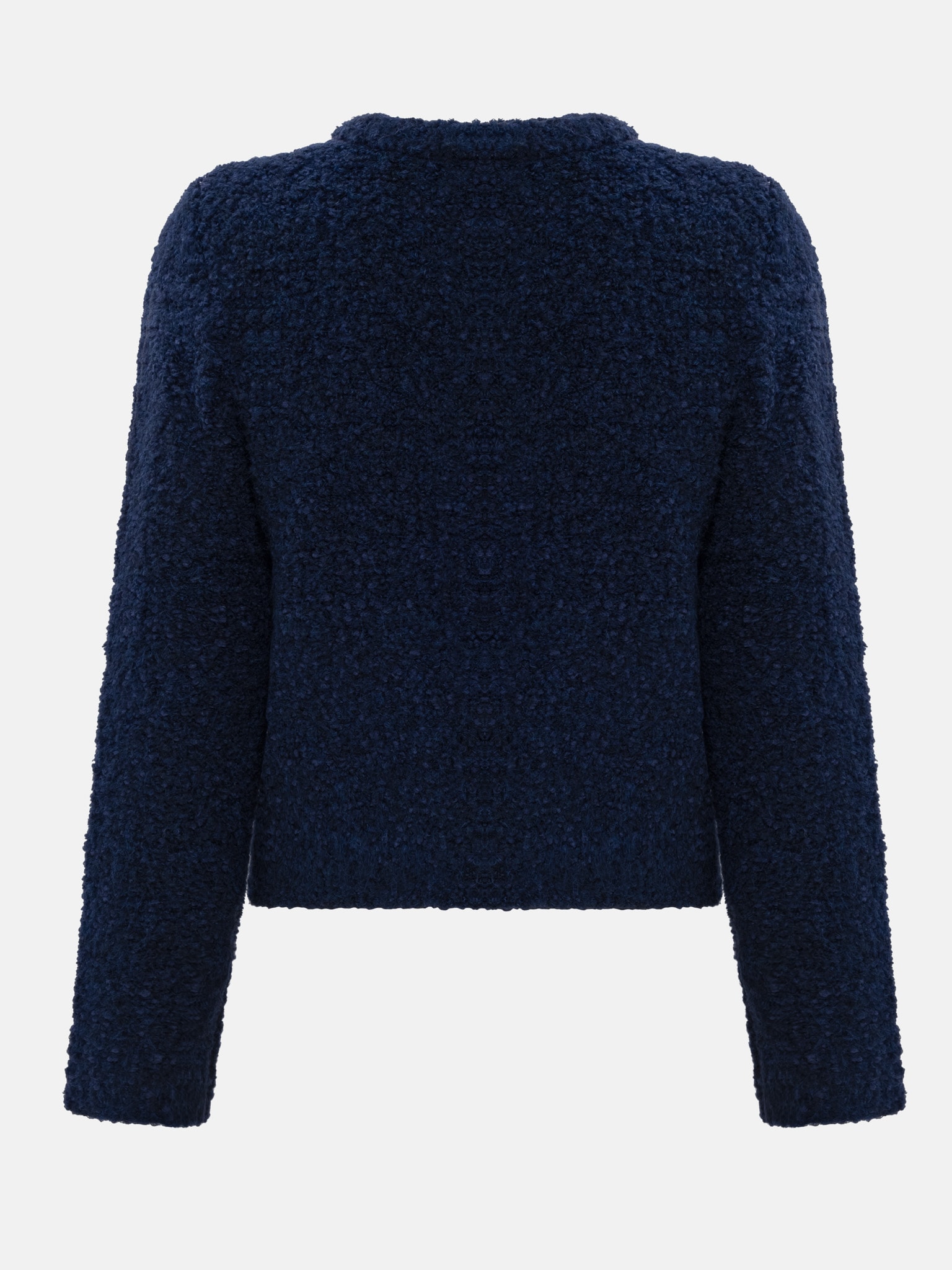 Прямой кардиган из пушистого трикотажа