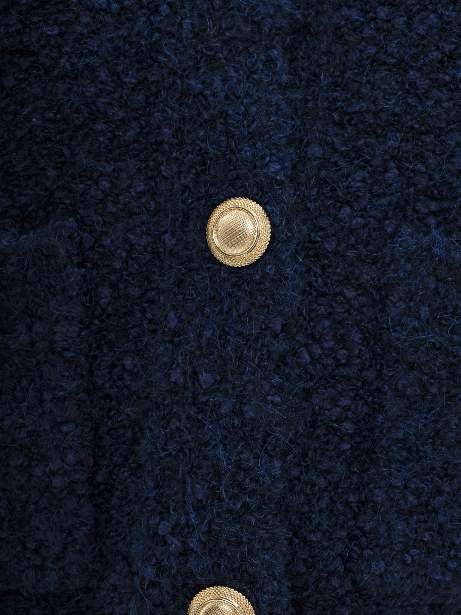 Прямой кардиган из пушистого трикотажа