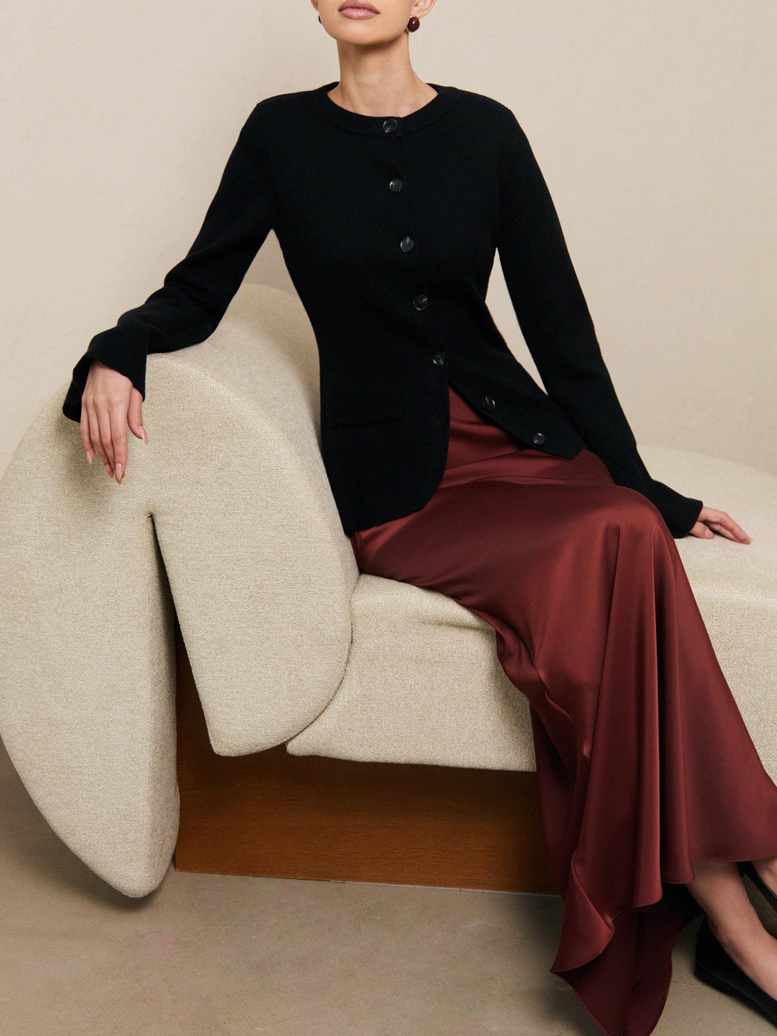 Атласная юбка макси :: LICHI - Online fashion store