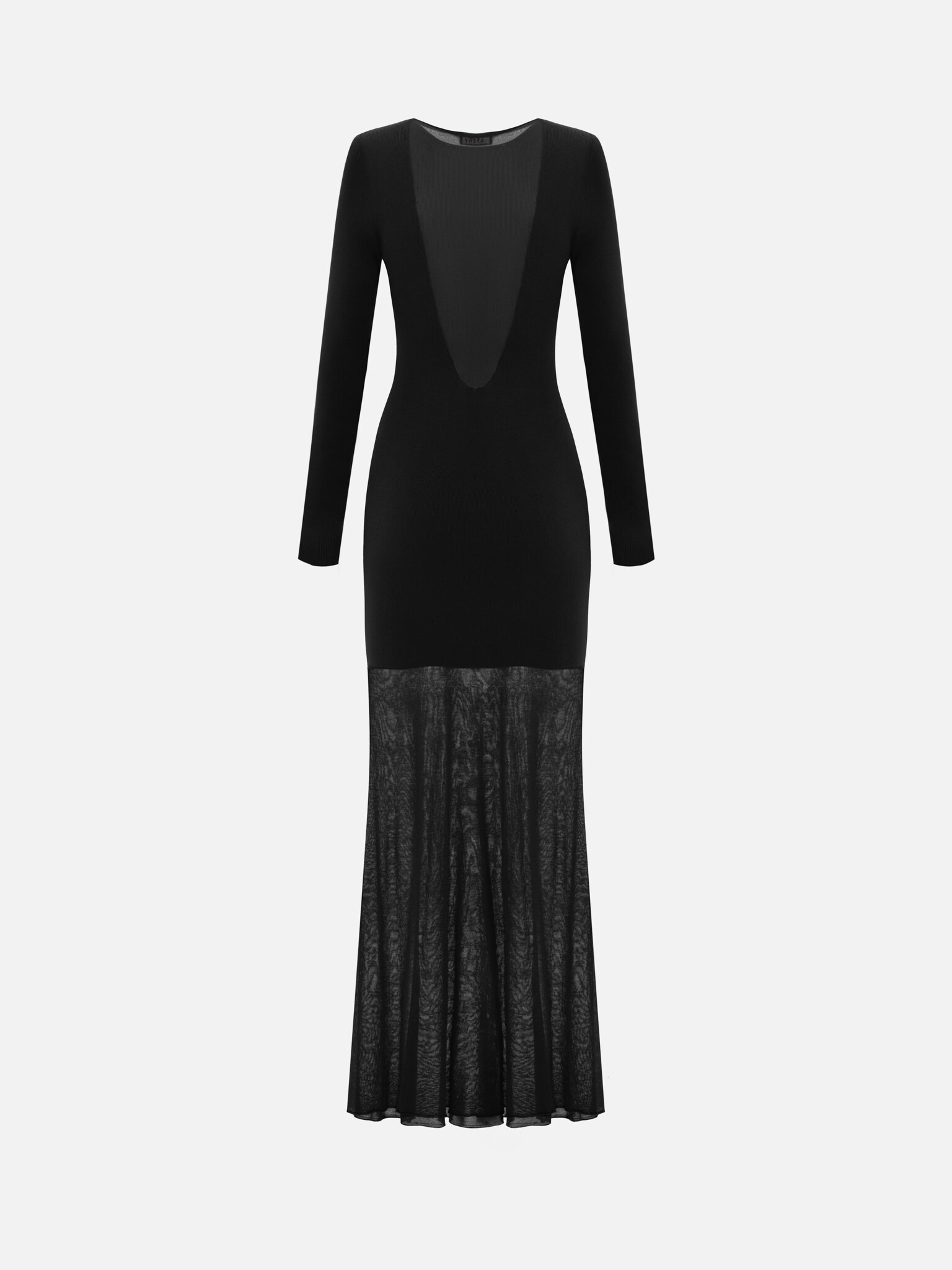 Tailliertes Maxikleid aus einer Jersey-Mischung 