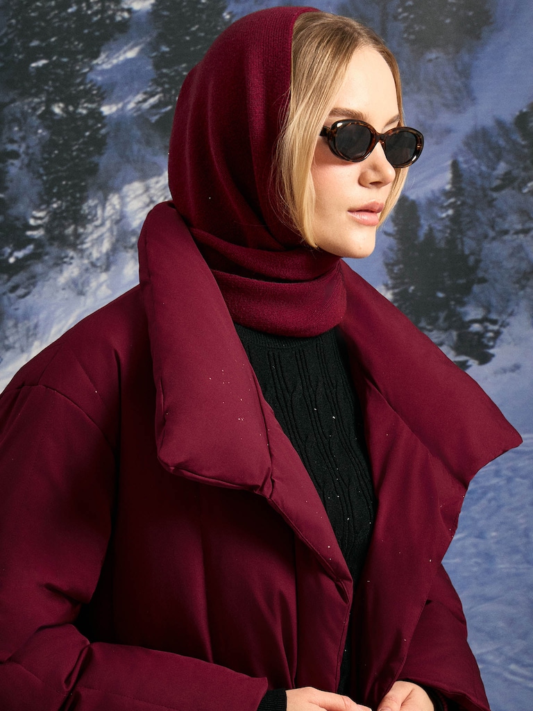 Gestricktes Kopftuch