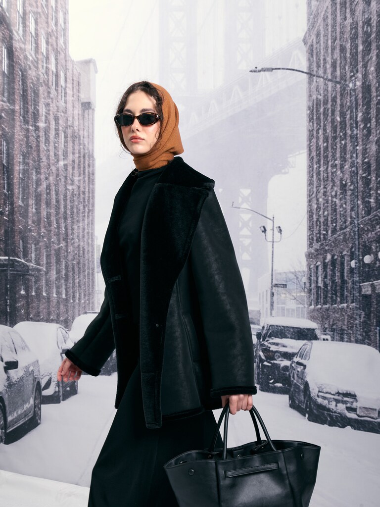 Gestricktes Kopftuch