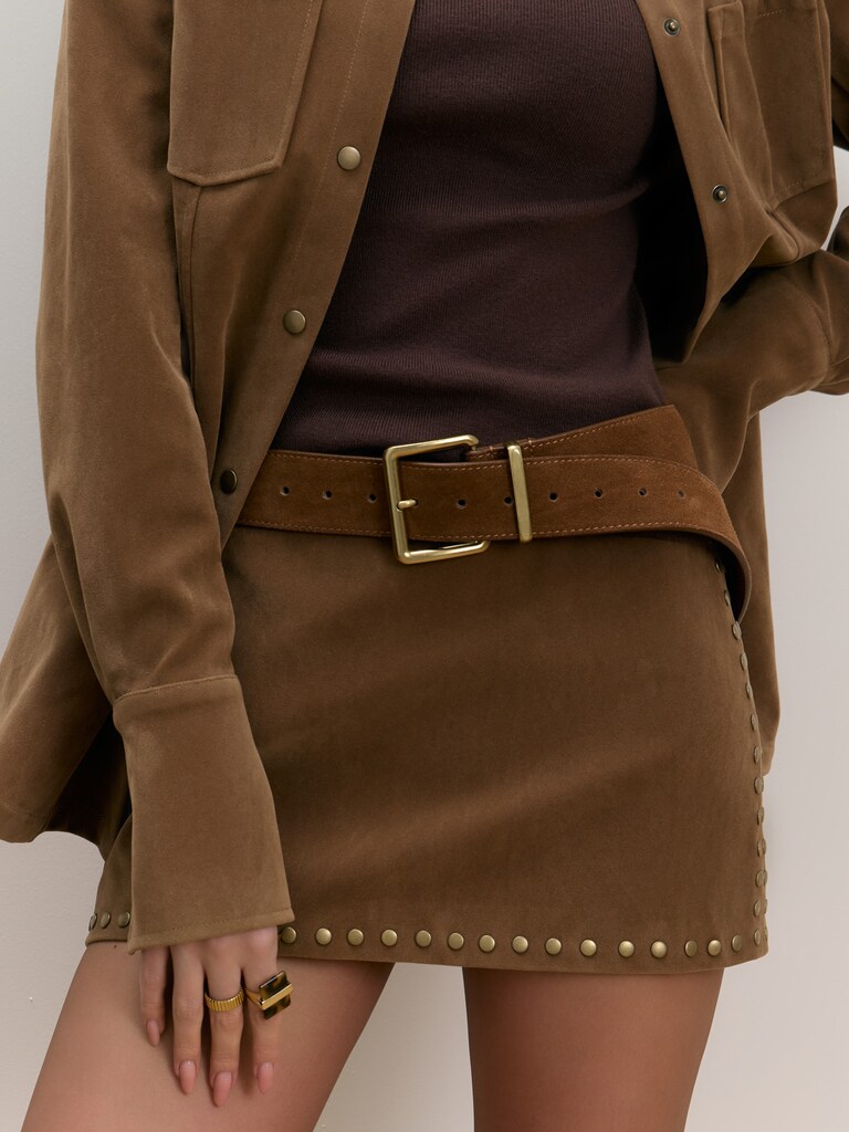 Mini jupe en éco-suède