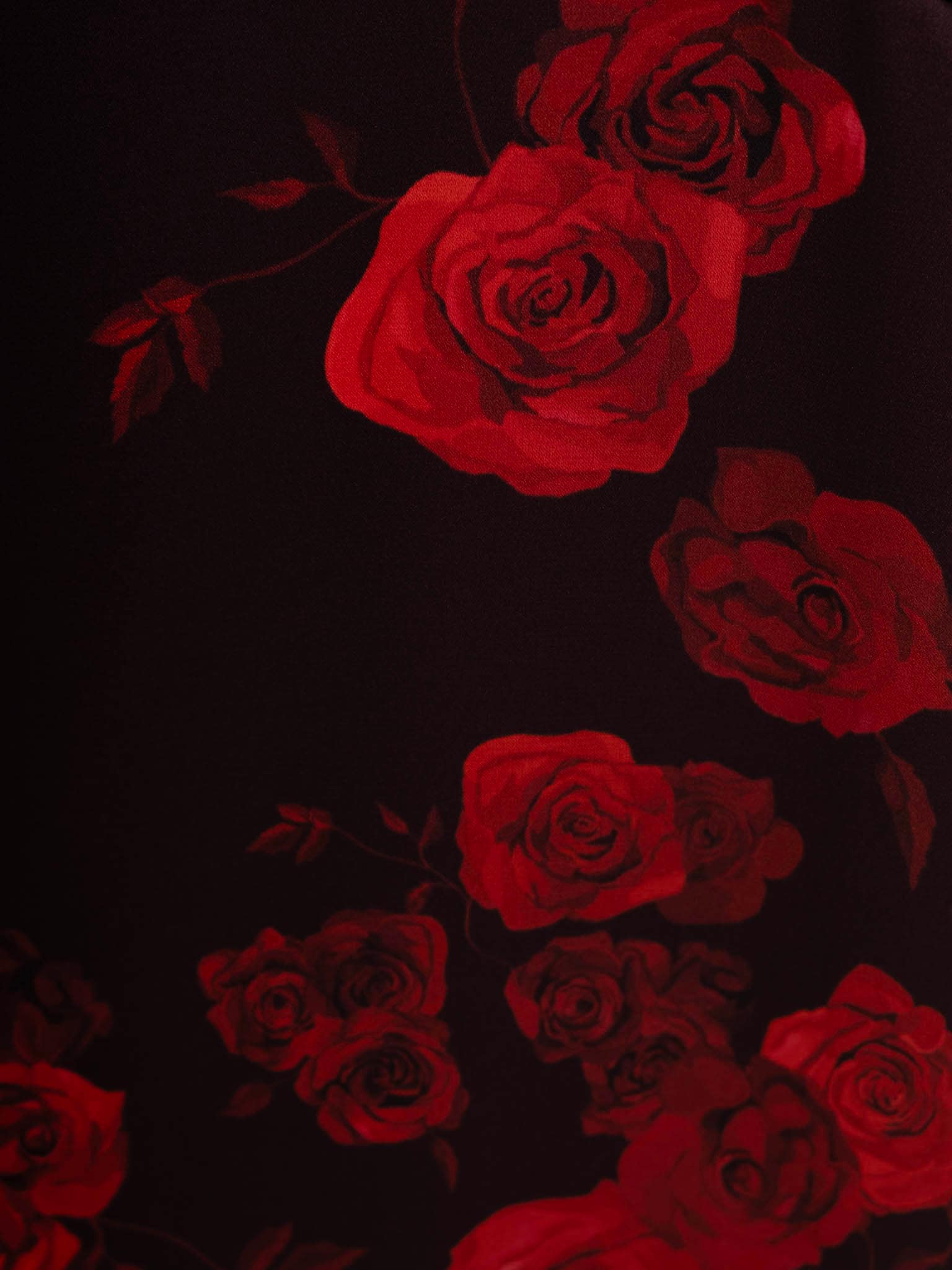 Midi dress in lightweight fabric with floral print