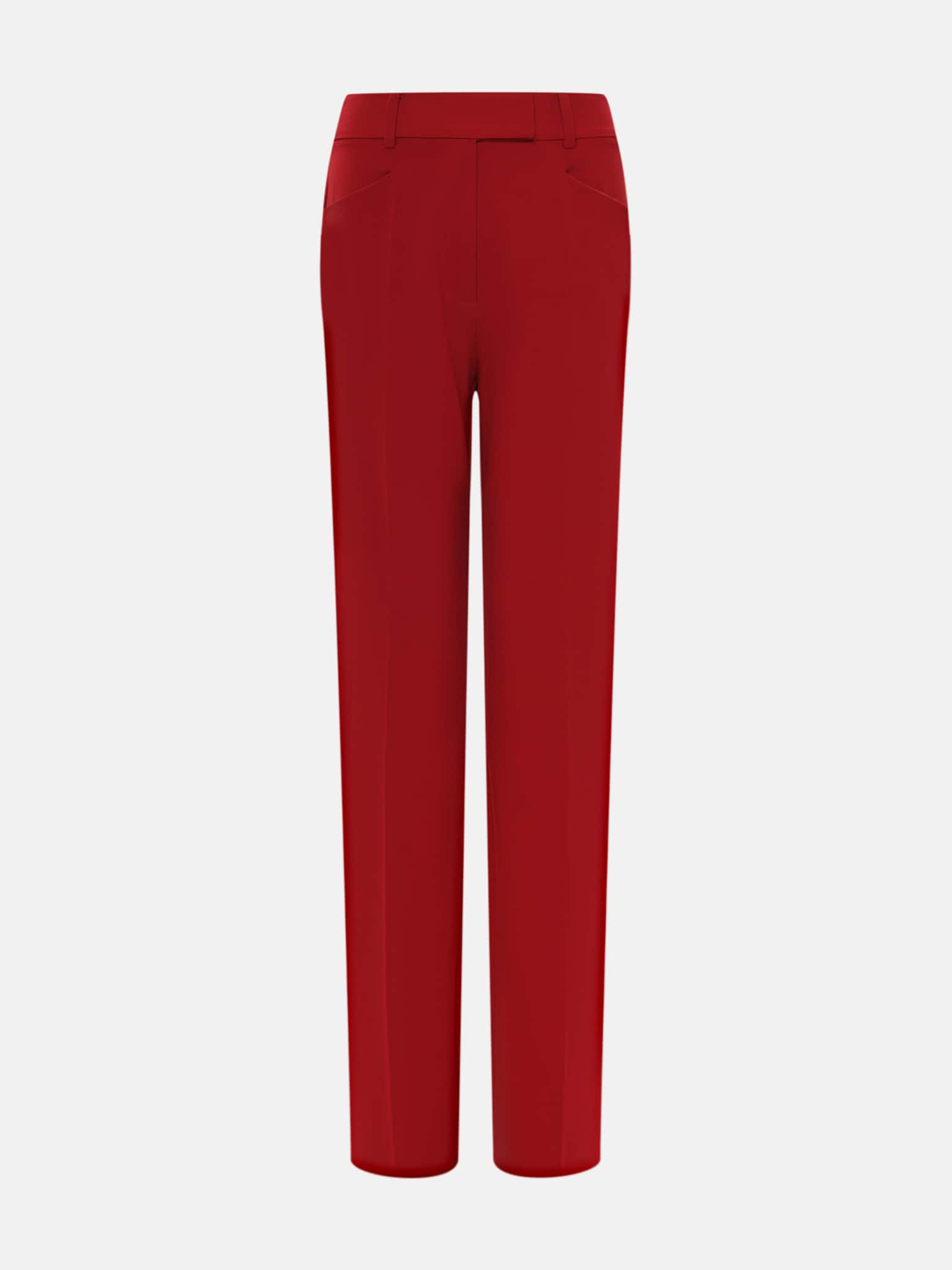 Straight trousers with crease