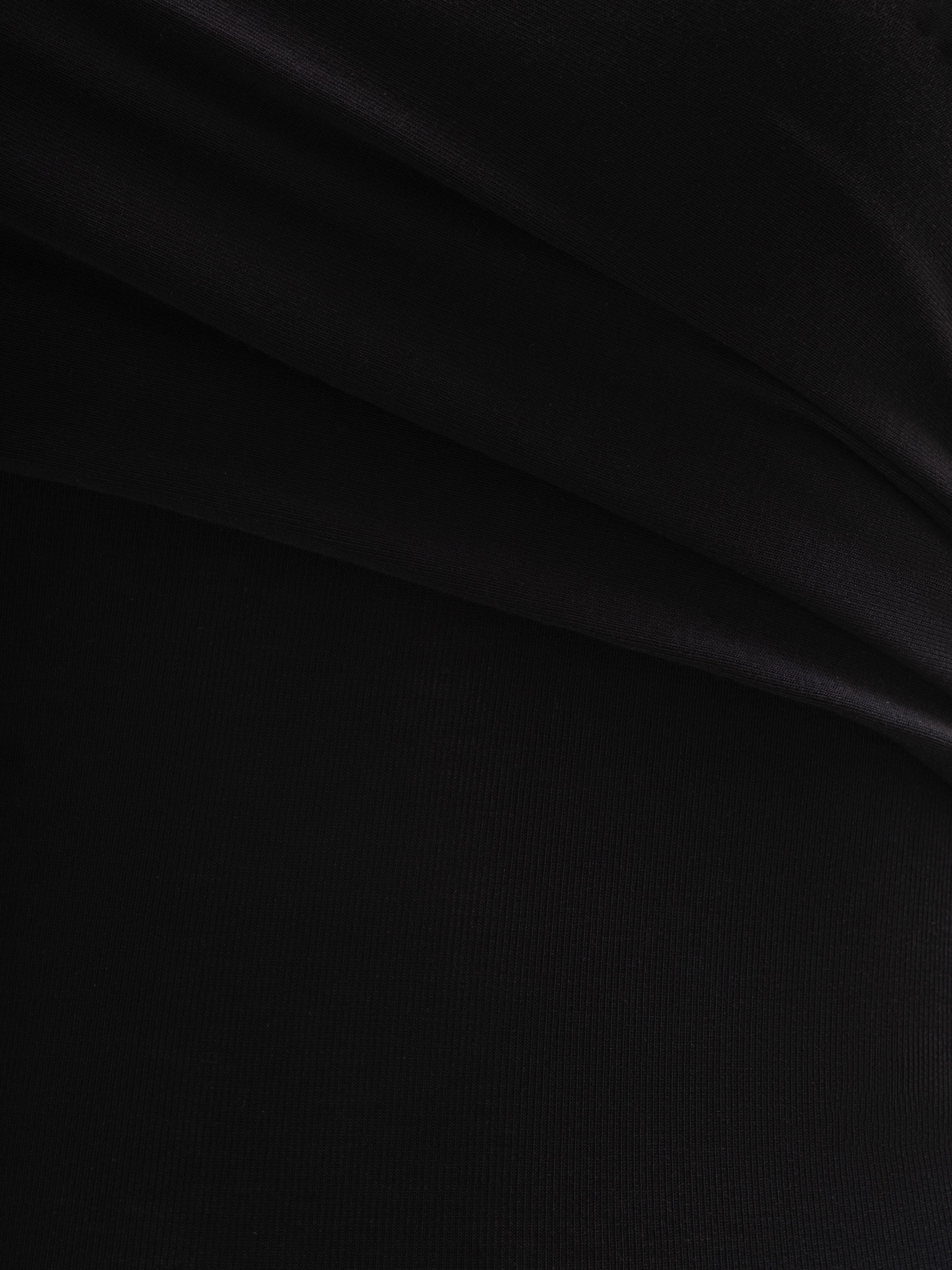 Боди с высоким воротником и драпировкой спереди