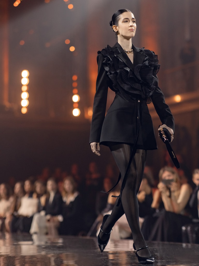 Шарф-лента с оборками