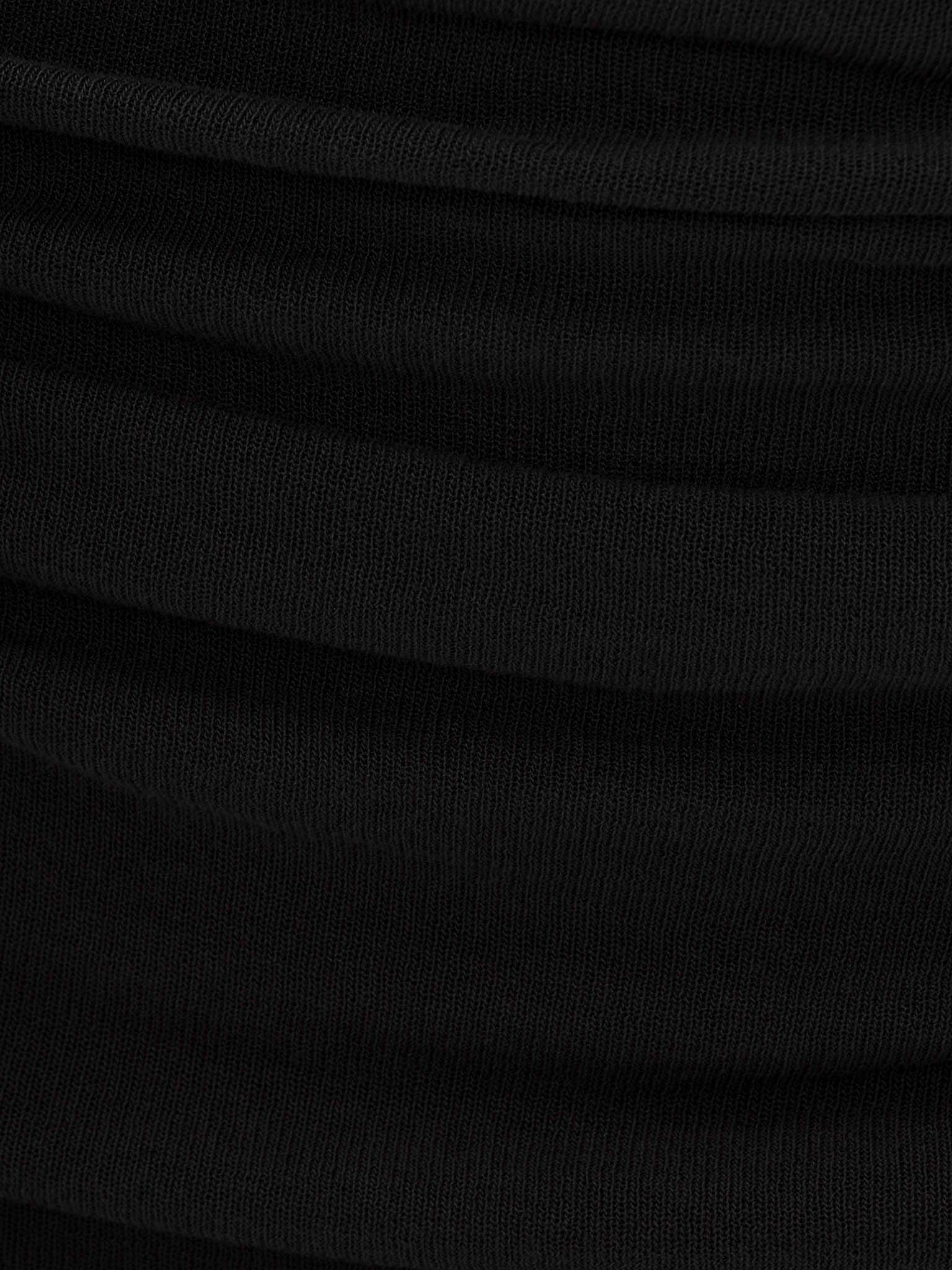 Semi-transparent jersey maxi dress