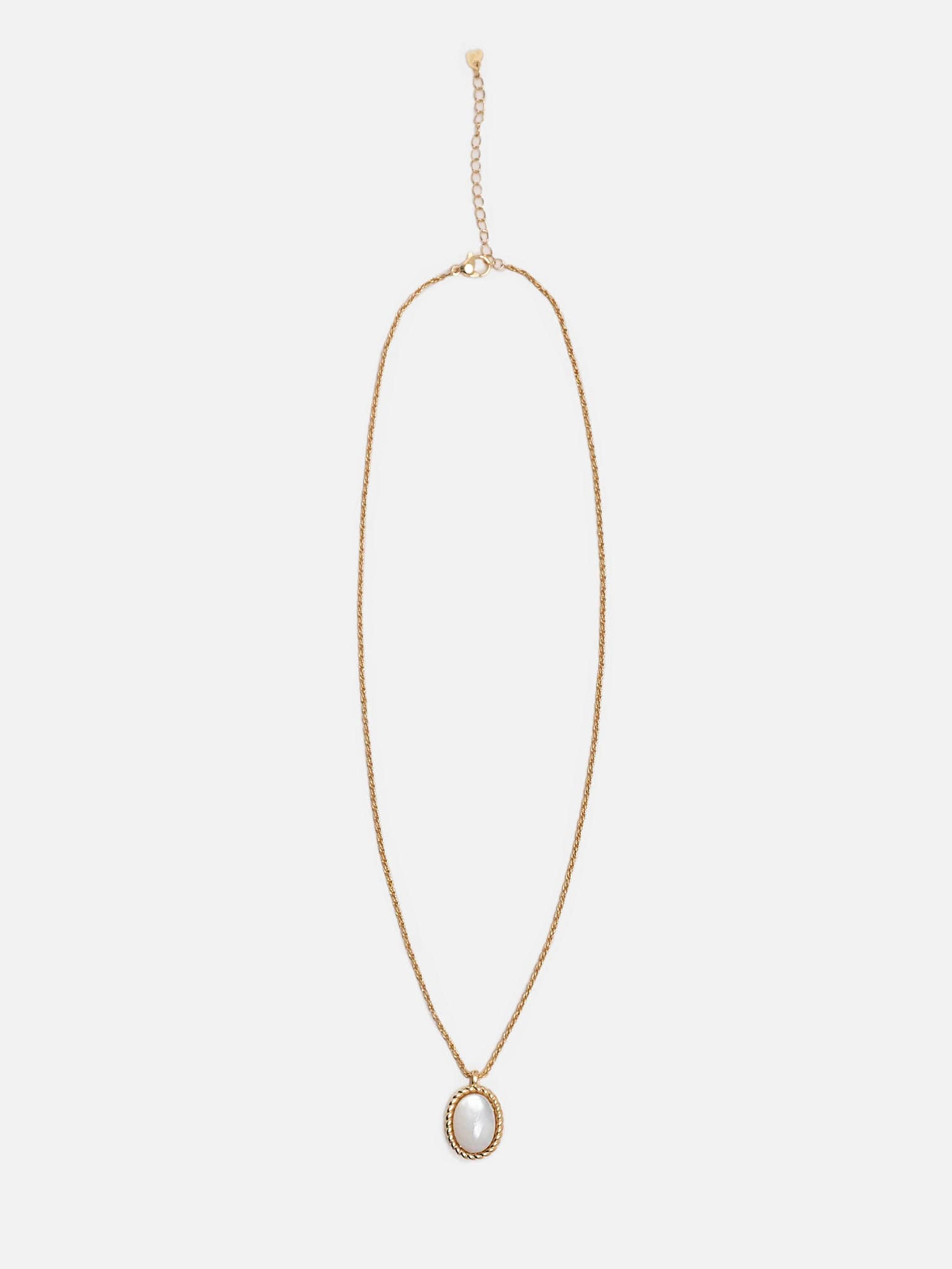 Цепочное колье с жемчужным кулоном