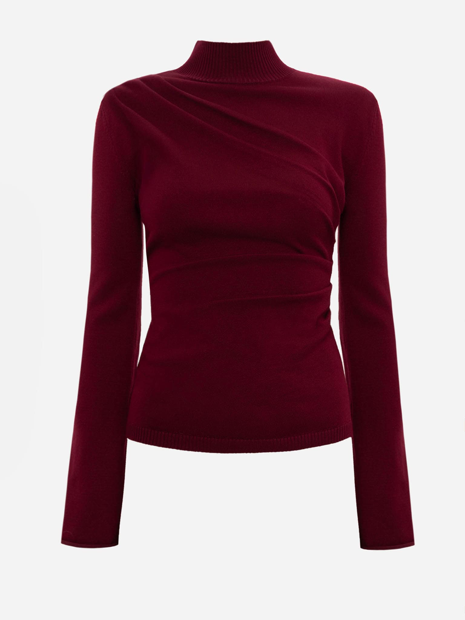 Knitted jumper with draperies