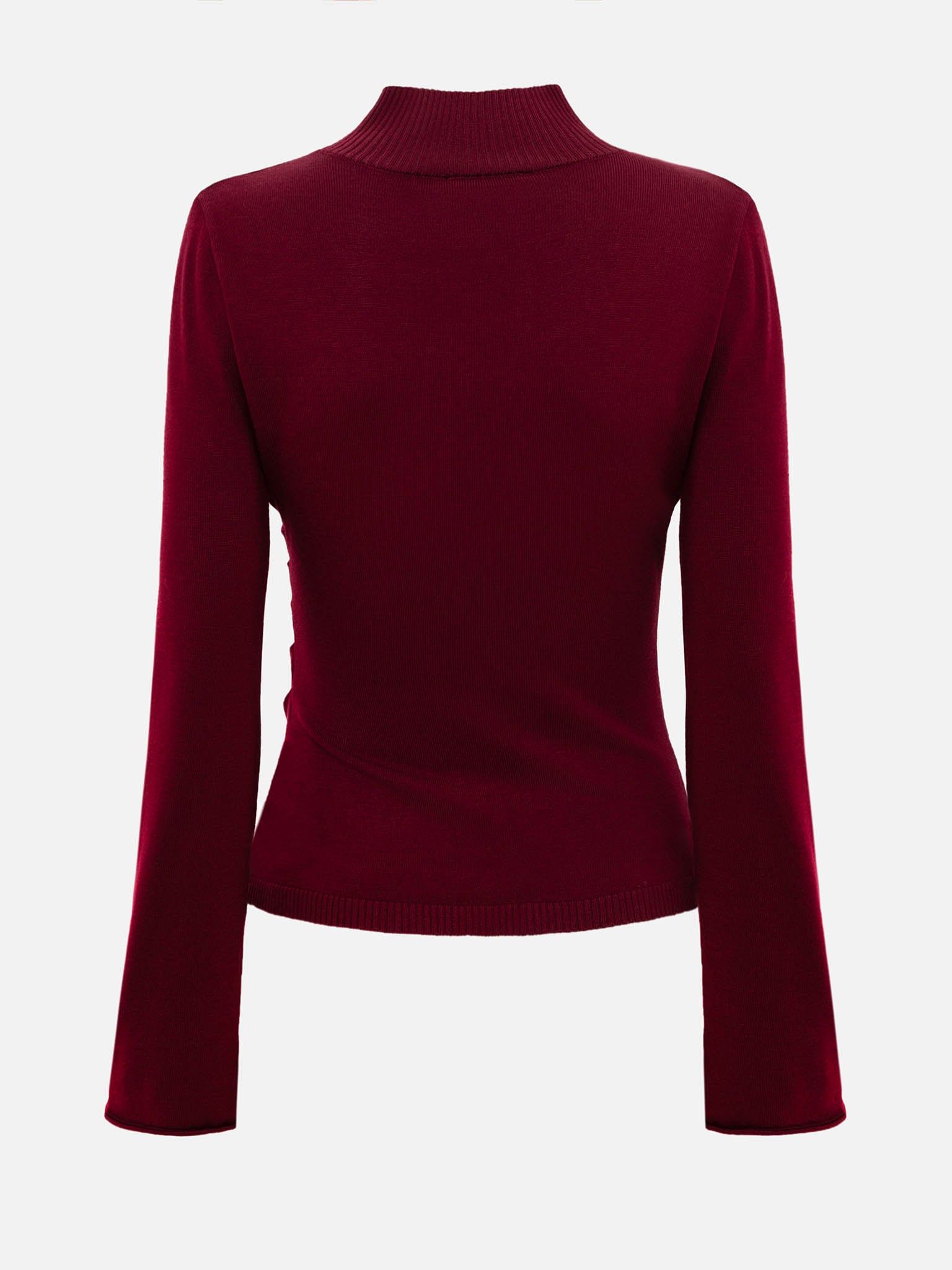 Knitted jumper with draperies