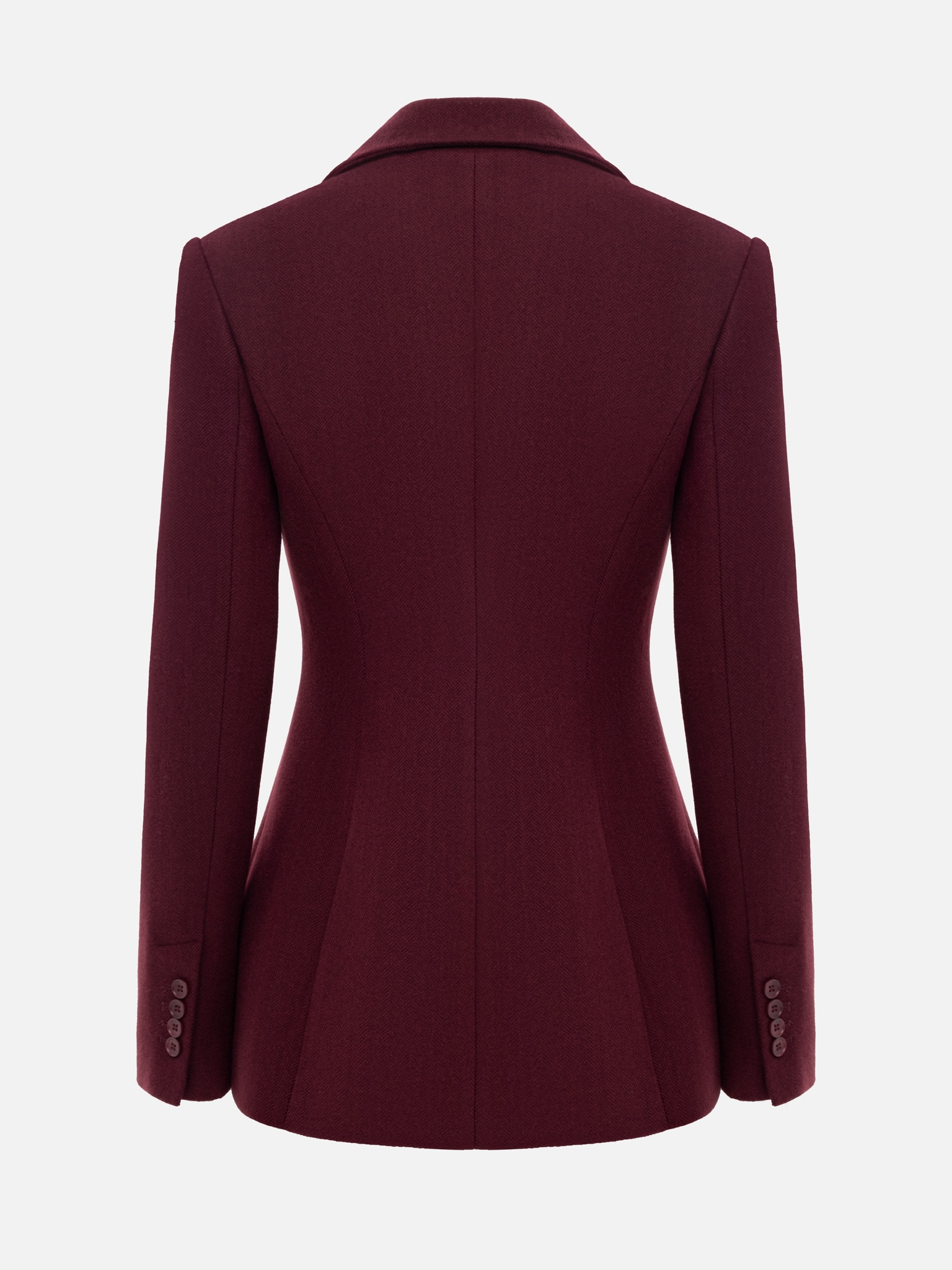 Приталенное пальто-жакет с застежкой на одну пуговицу