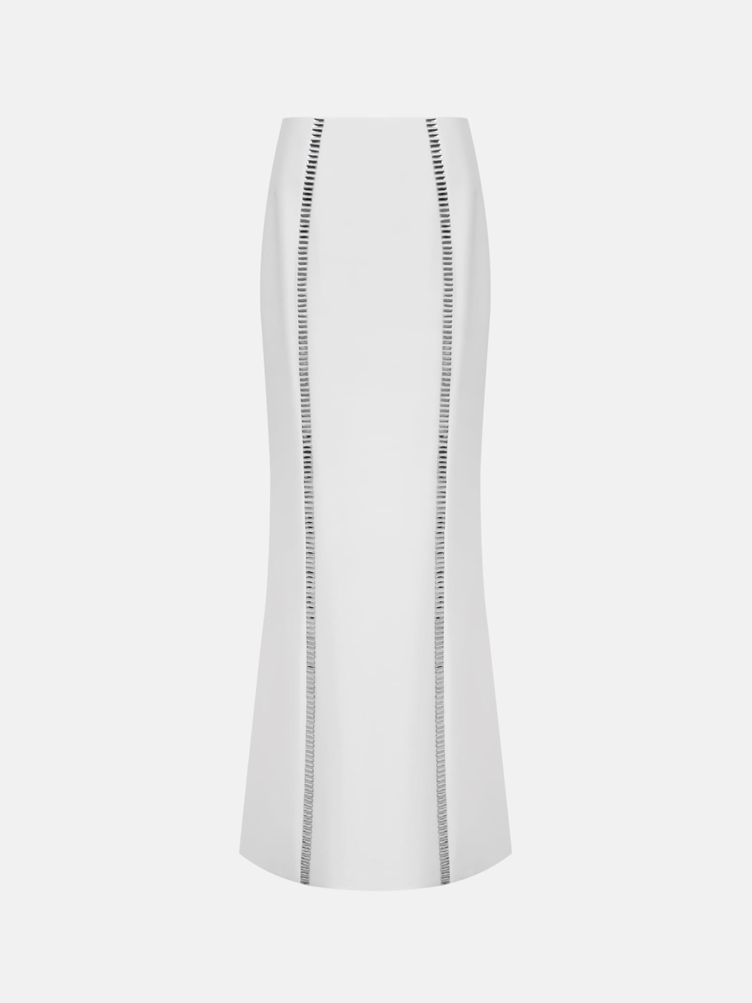 Maxi skirt with metallic decor