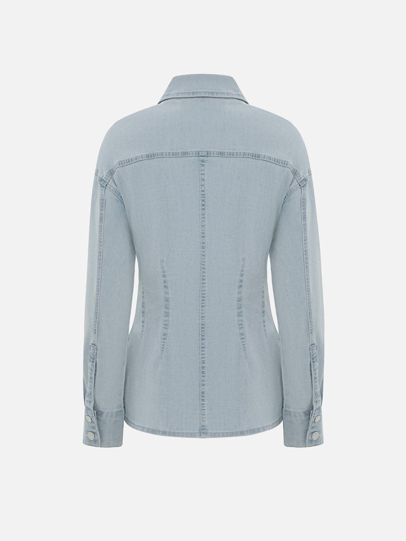 Fitted denim shirt