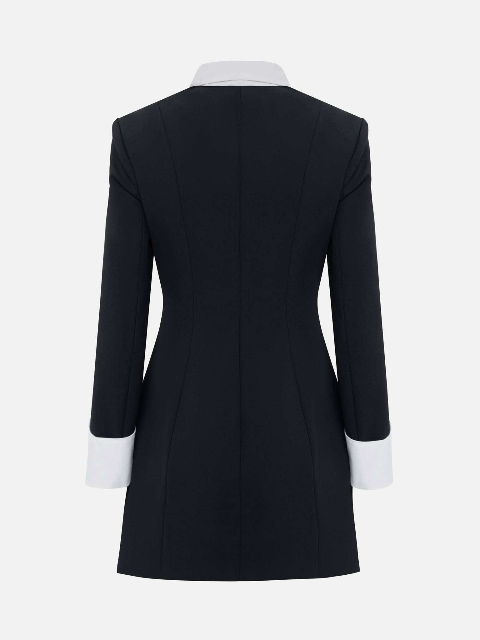 Business style mini dress with contrasting details