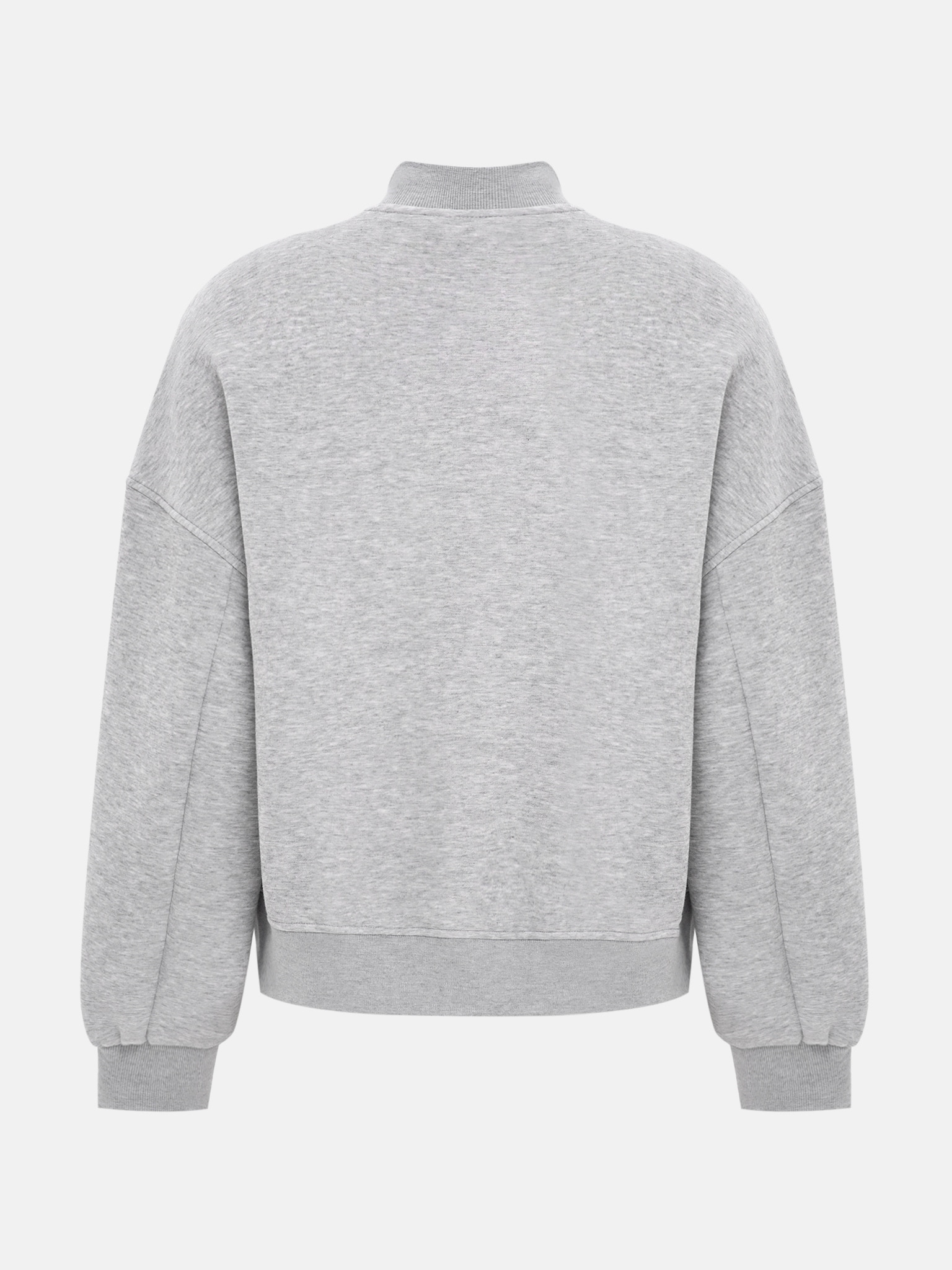 Трикотажный бомбер свободного кроя