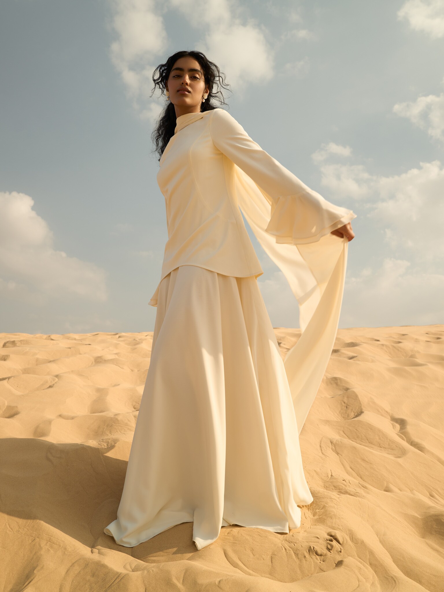 一度着用】Borders at Balcony パフスリーブティー（BORDERS at  