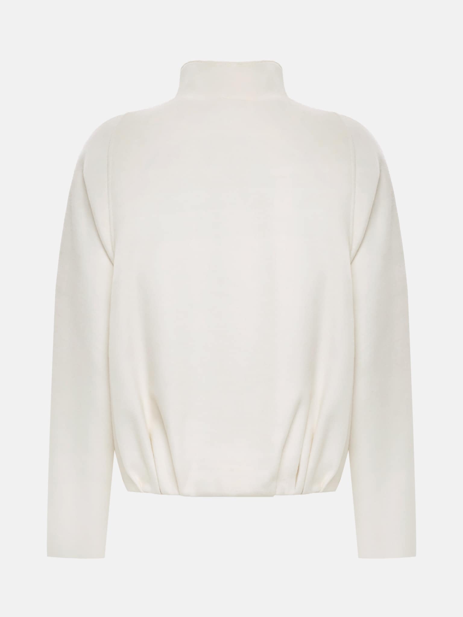 Свободный бомбер из шерстяной ткани