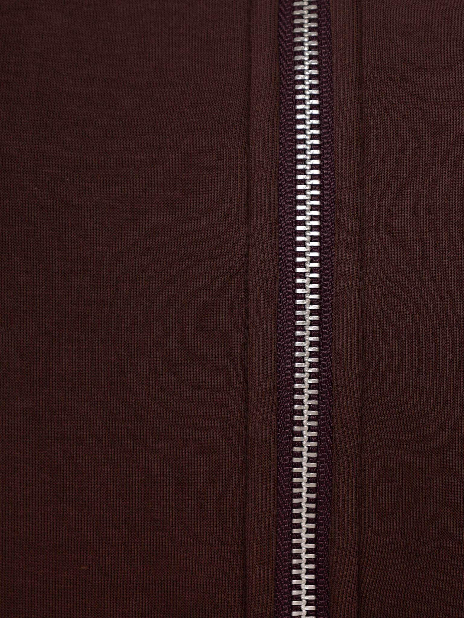 High collar zip-up hoodie