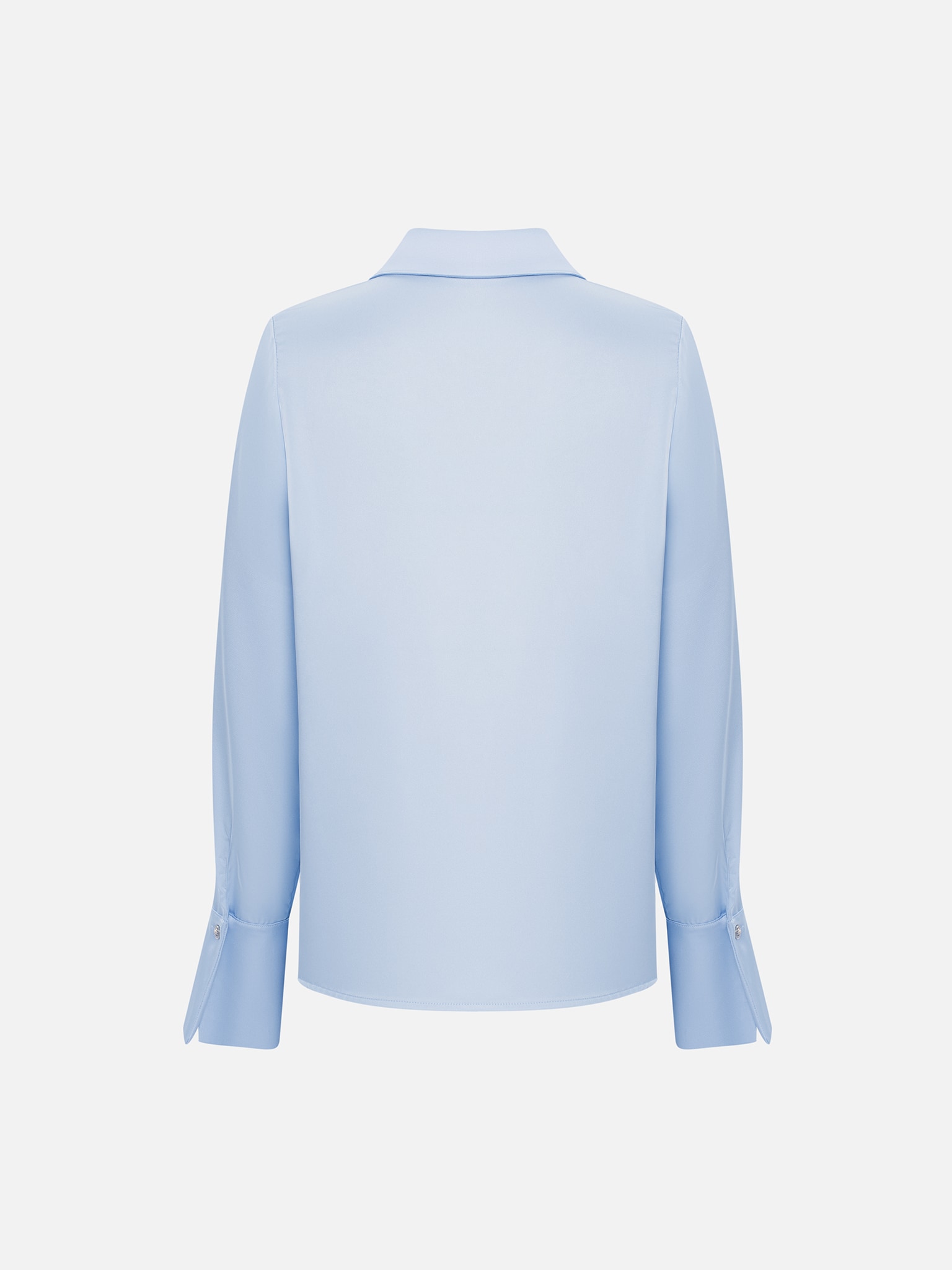 Satin shirt with golden buttons